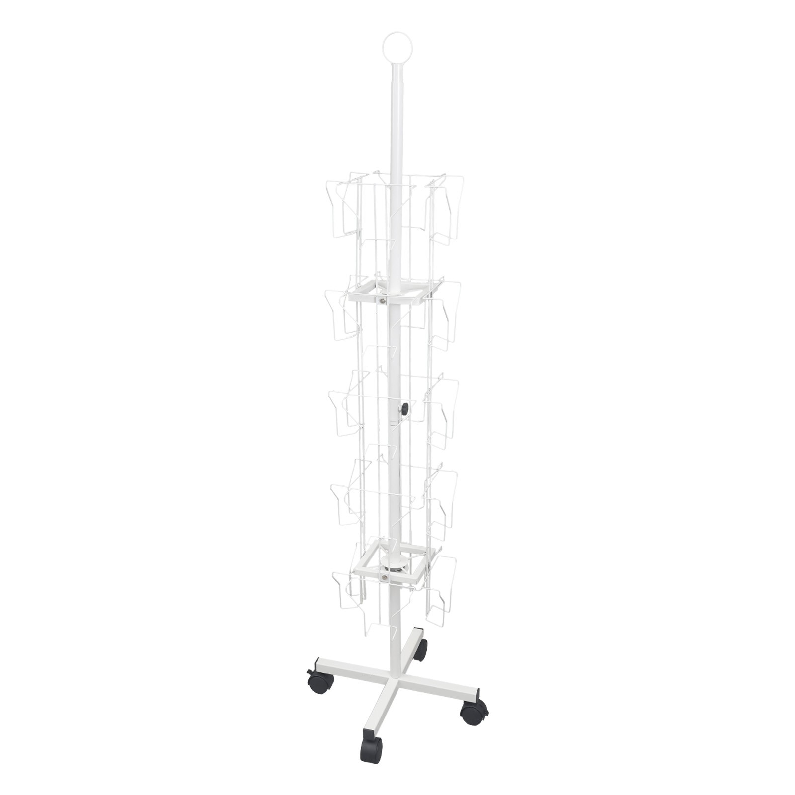 360° Rotating Greeting Card Rack, Display Stand Spinning, Pocket Rotating Holder