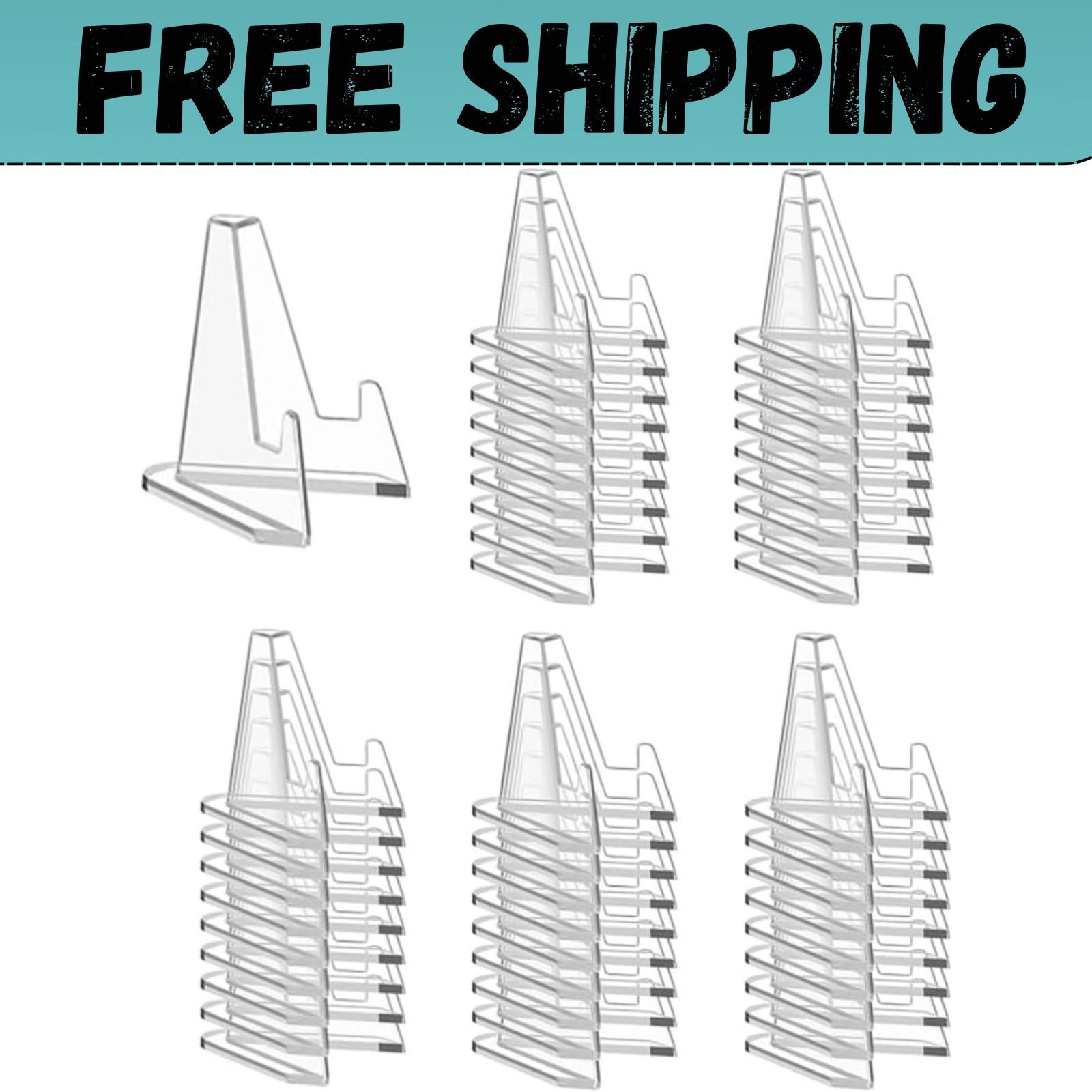 50 Card Stand Trading Card Stands Baseball Display Stand Holder US SHIP 3″