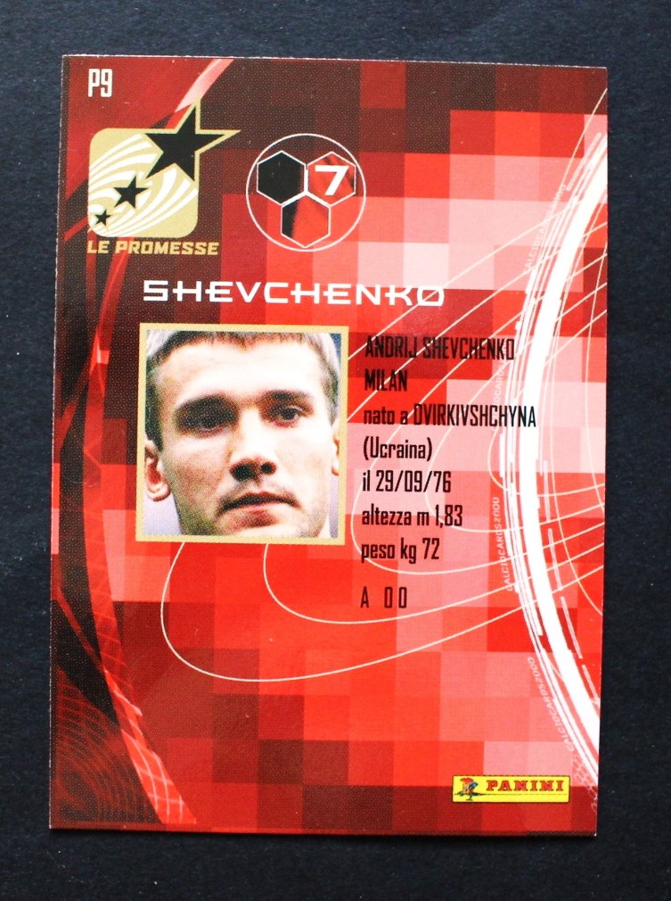 Andriy Shevchenko 1999-2000 Panini Calcio 2000 Le Promesse #P9