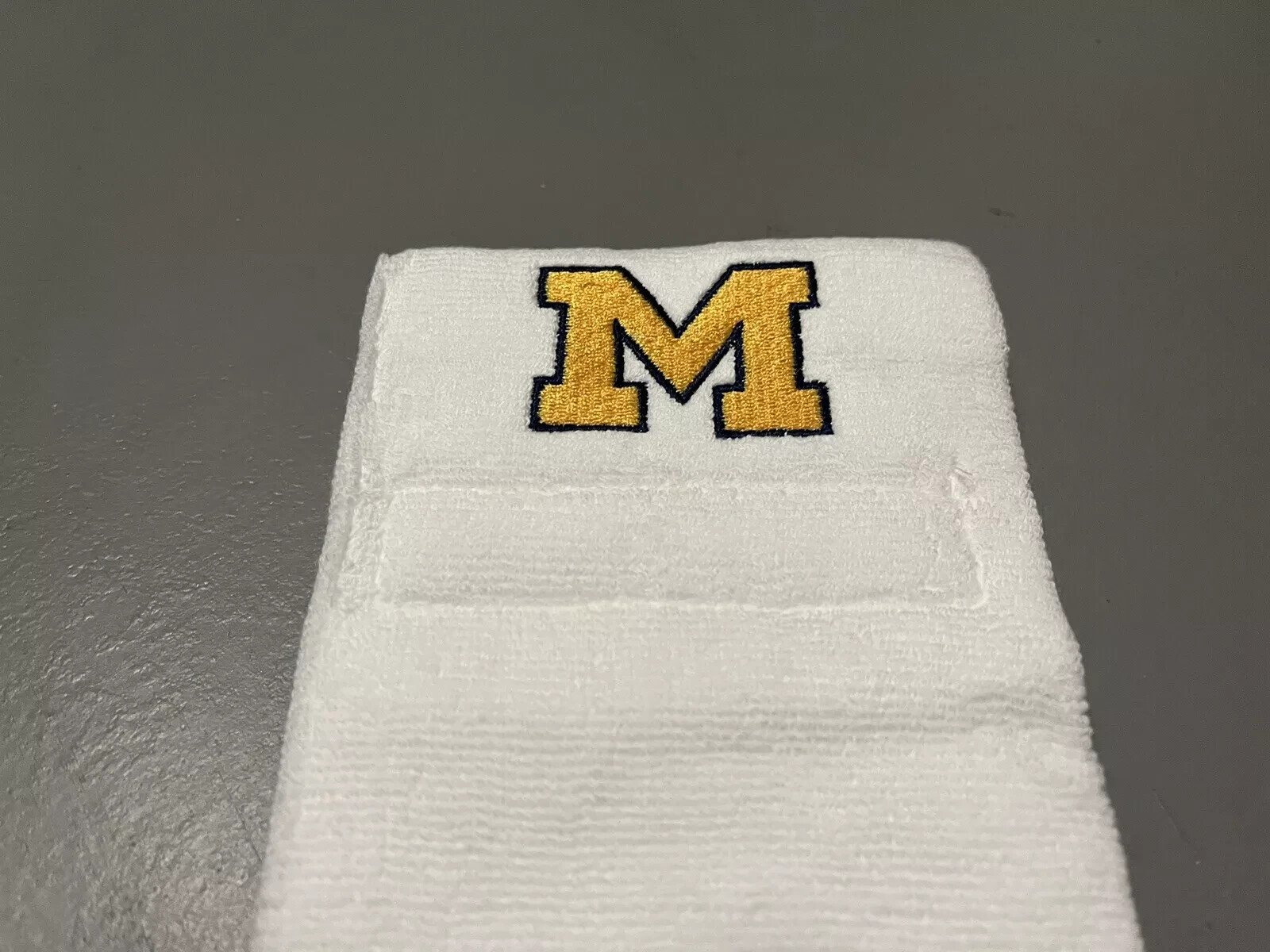 Michigan Wolverines Team Issued White Player Exclusive Game Towel Football