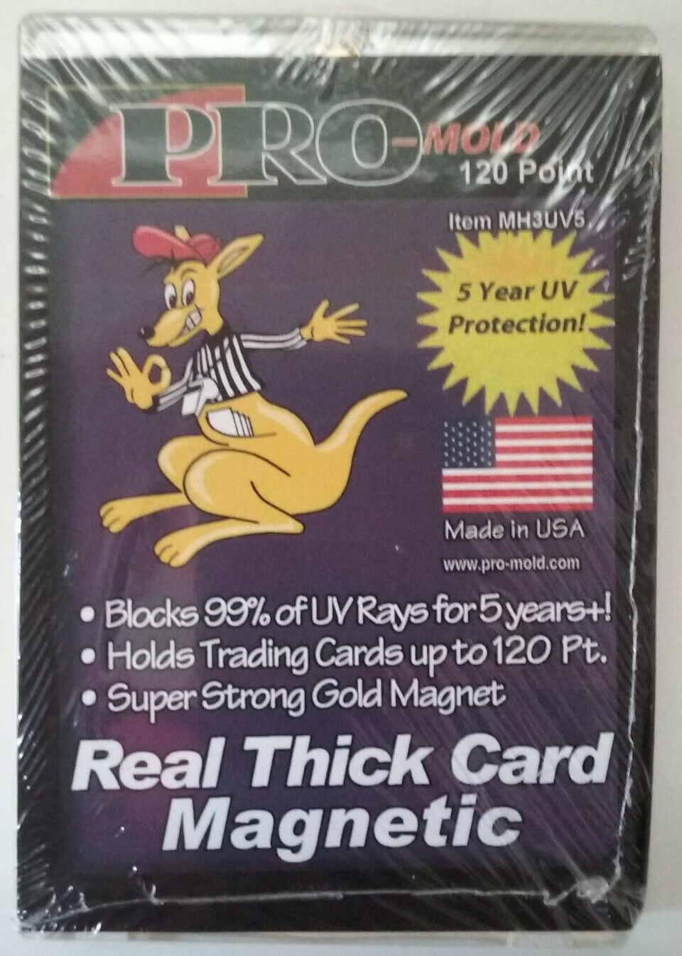 (5) Pro Mold MH120 Real Thick Card Magnetic Card Protector 120Pt New NIP