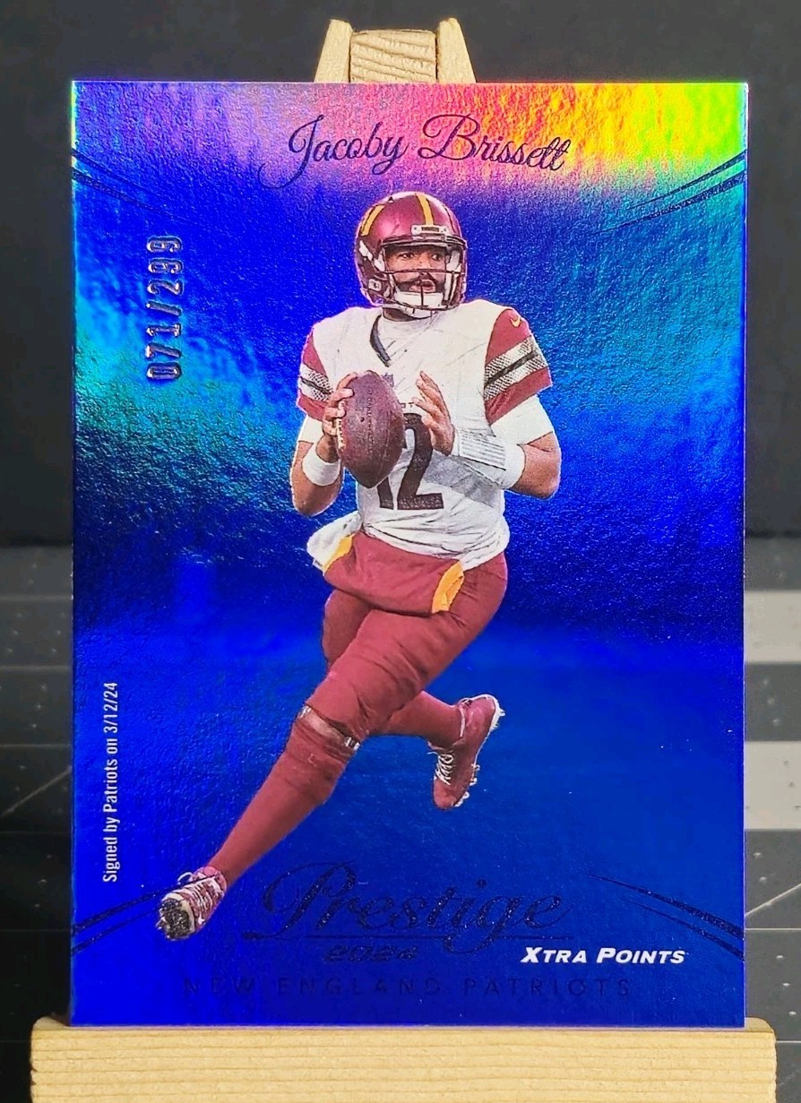 Jacoby Brissett #d/299 PREMIUM BLUE 2024 Prestige #200 Patriots Football Card