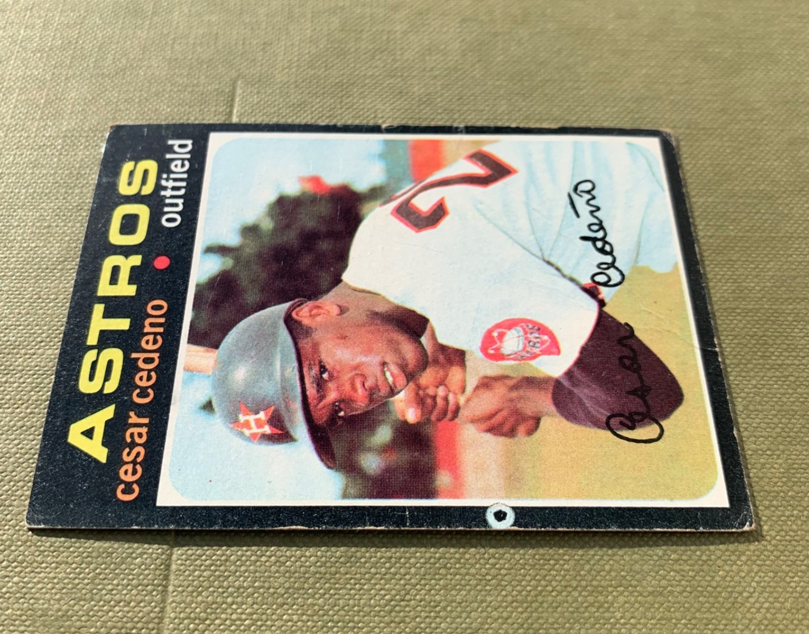 1971 Topps Cesar Cedeno RC #237 – Houston Astros – (Low Grade)