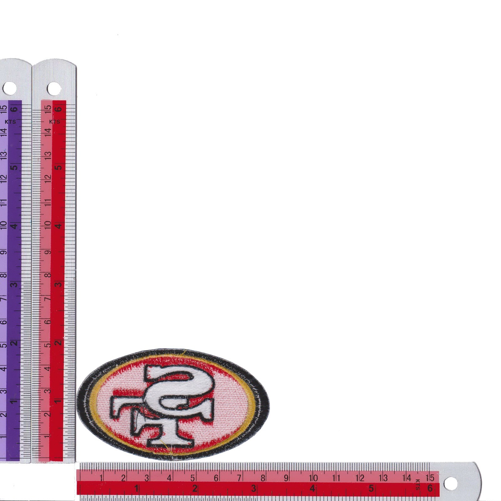 10 pcs San Francisco 49ers Football Logo 3.2 in x 1.8 inSew Iron on Patches