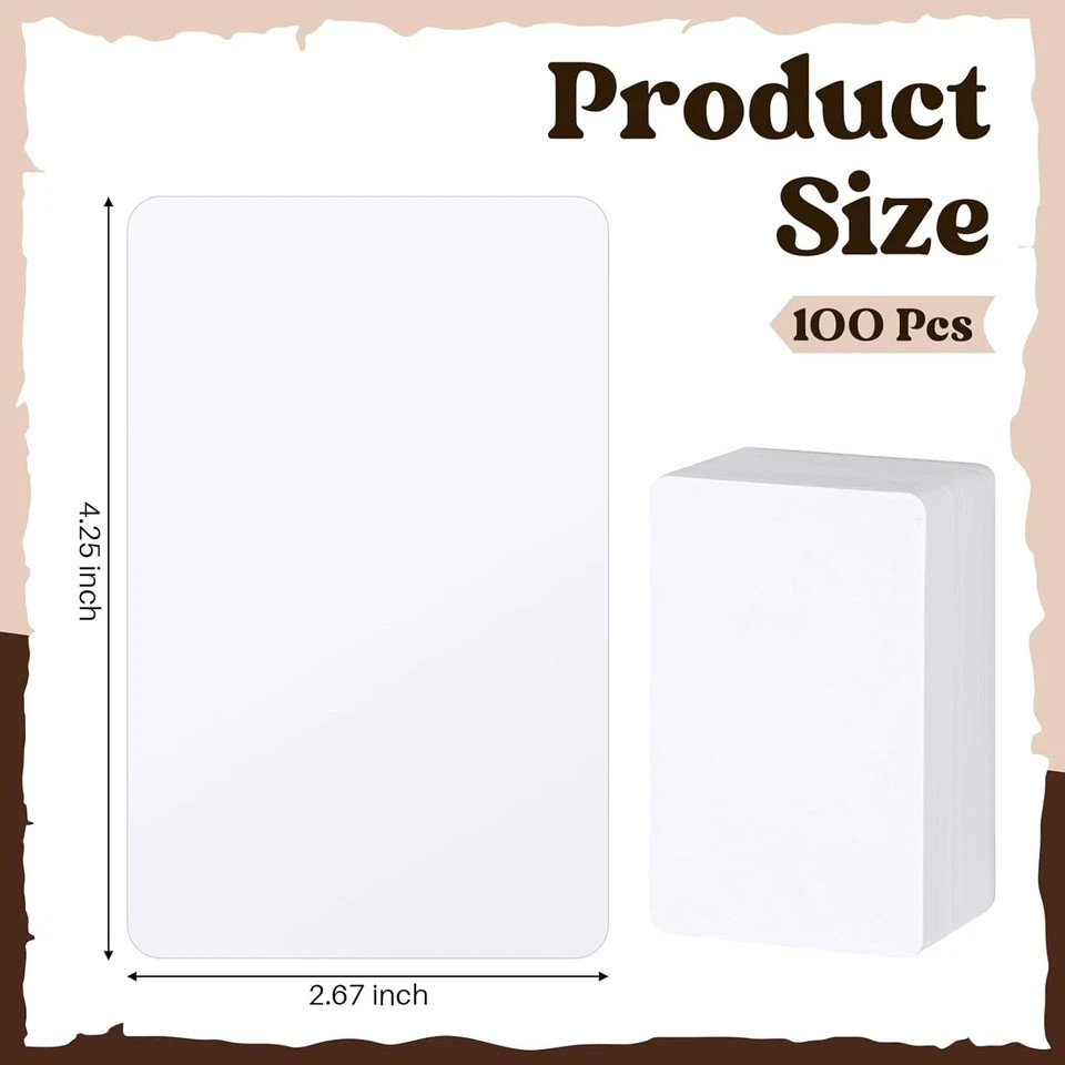 100 Pcs Tall Trading Card Dividers Trading Card Page Dividers for Games Sports