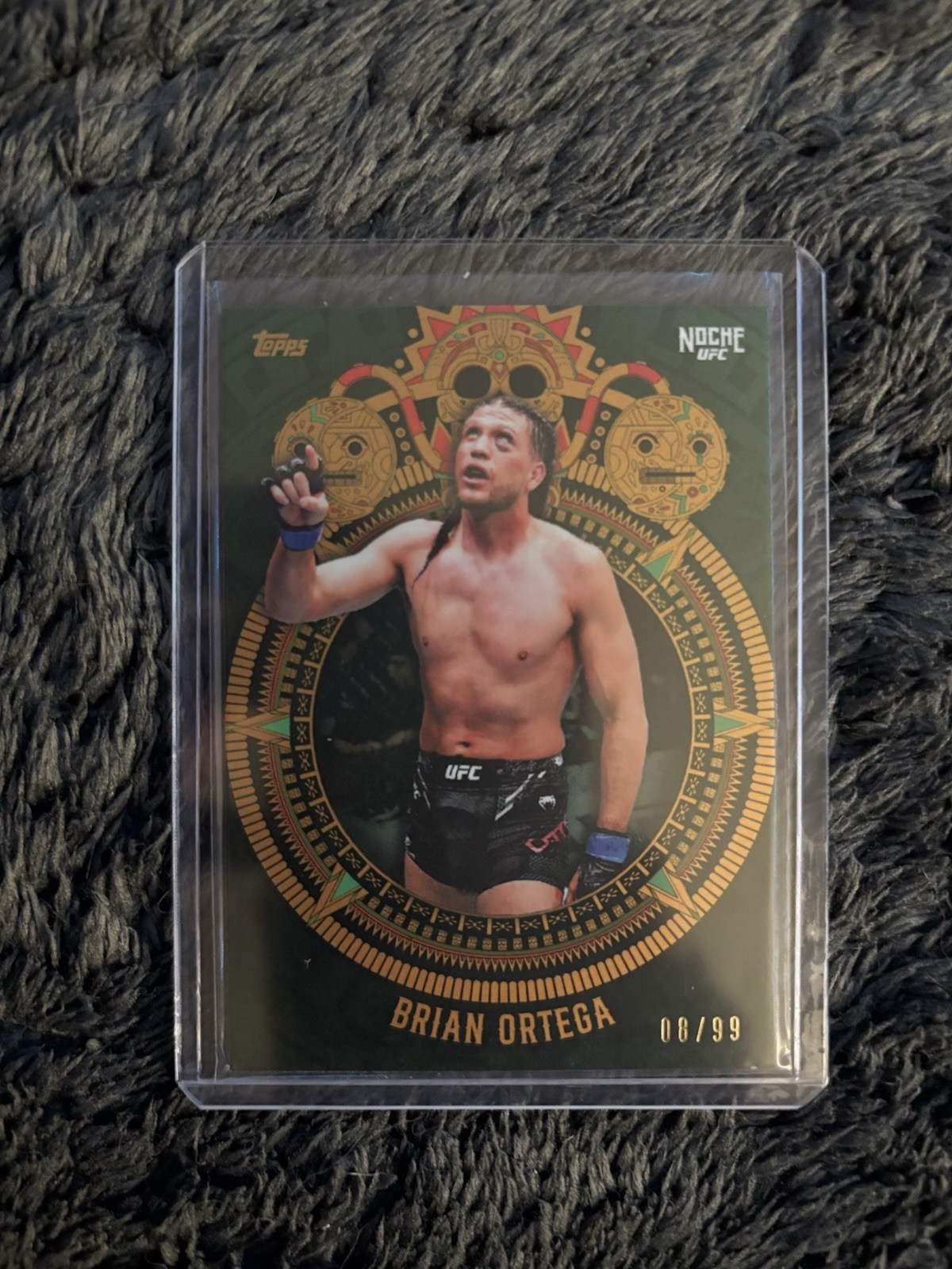2024 Topps UFC Noche – Brian Ortega #5D Green /99