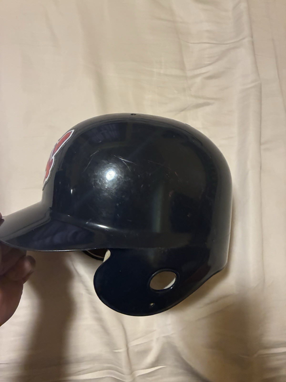Vintage Cleveland Indians Batting Helmet ABC Double Flap Team Used Official MLB