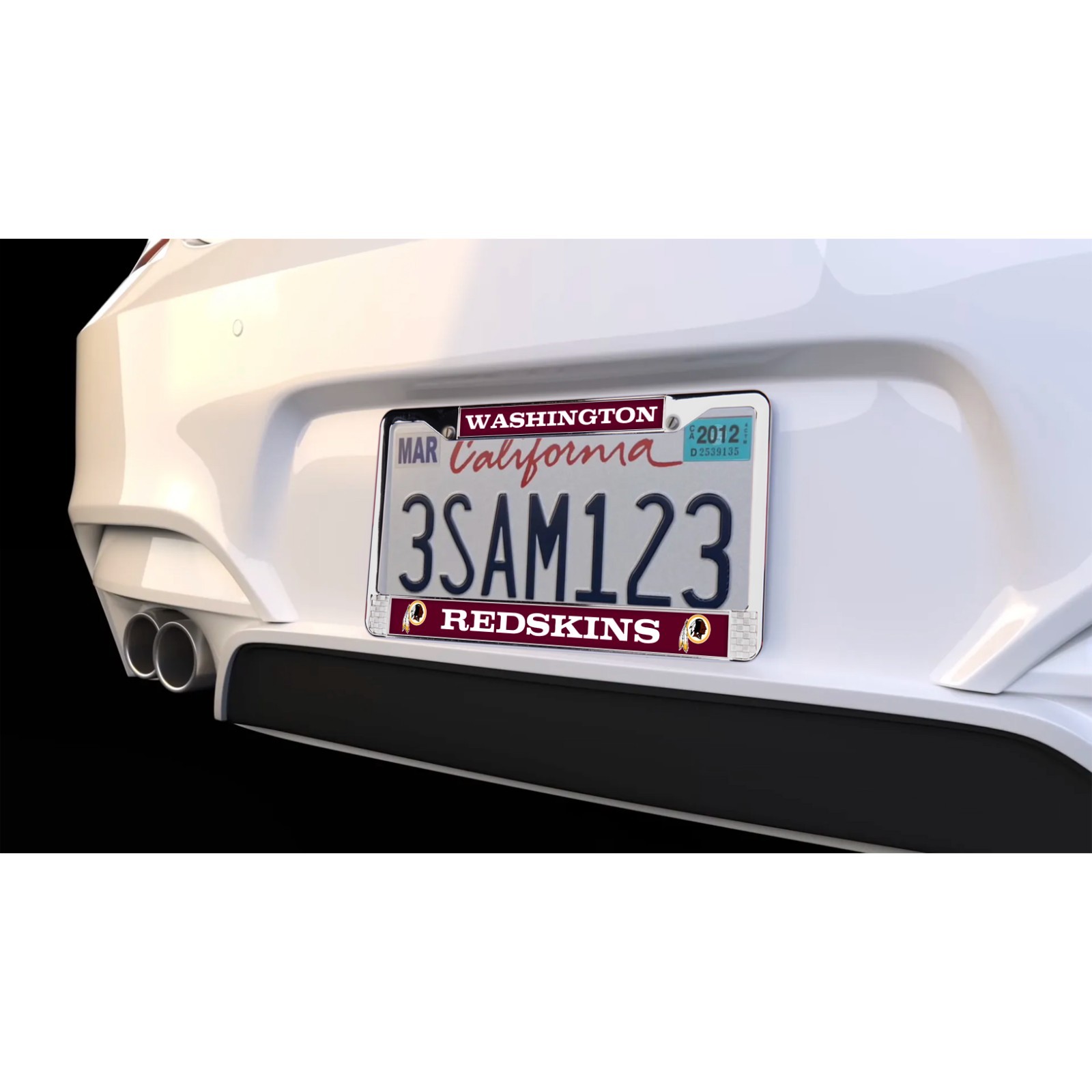 Washington Redskins NFL 3D Polyurethane Chrome License Plate Frame for Car-Truck