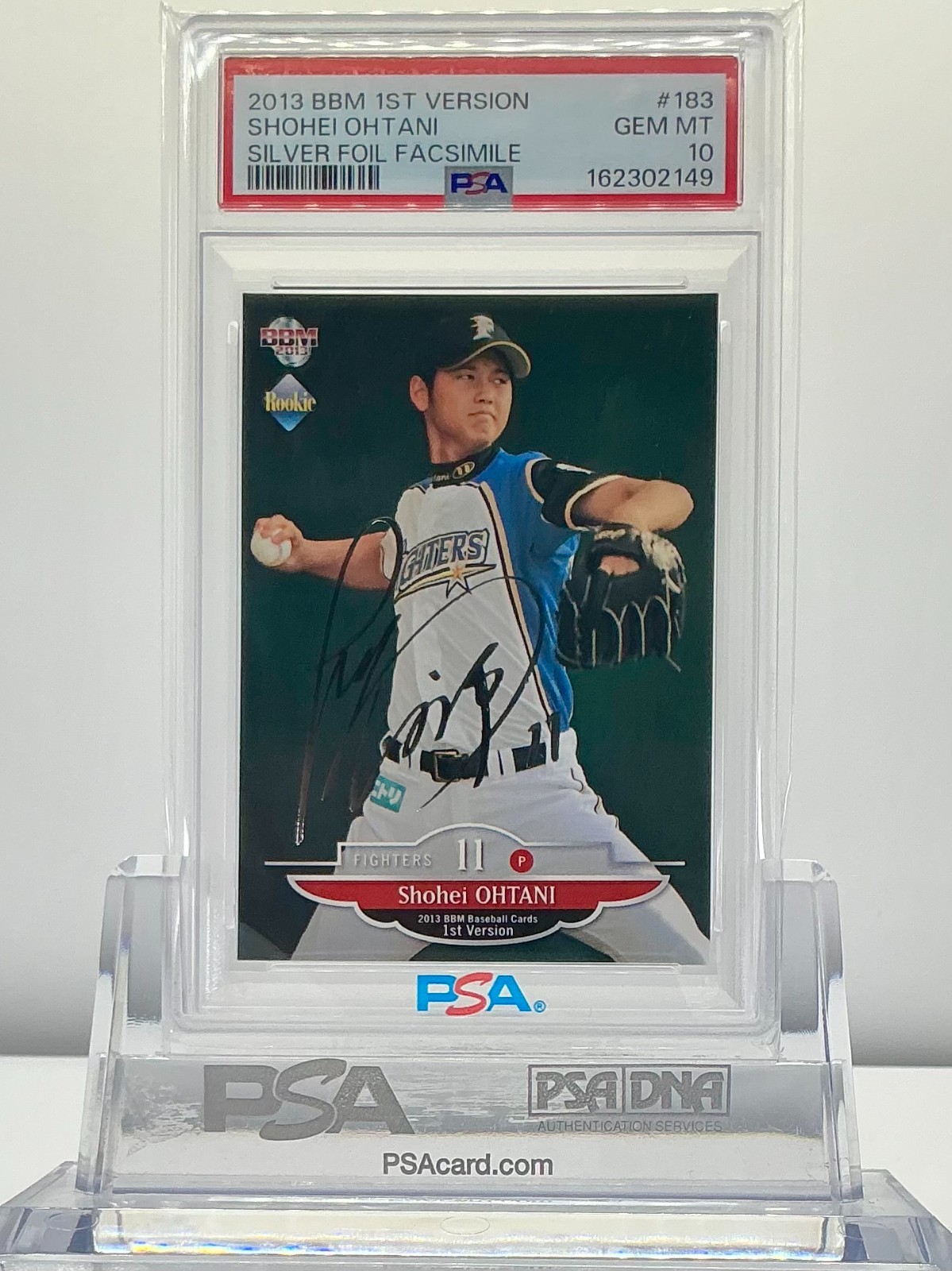 SHOHEI OHTANI 2013BBM 1ST VERSION〝RED WING〟SILVER FOIL FACS#183 PSA10!POP34!RC