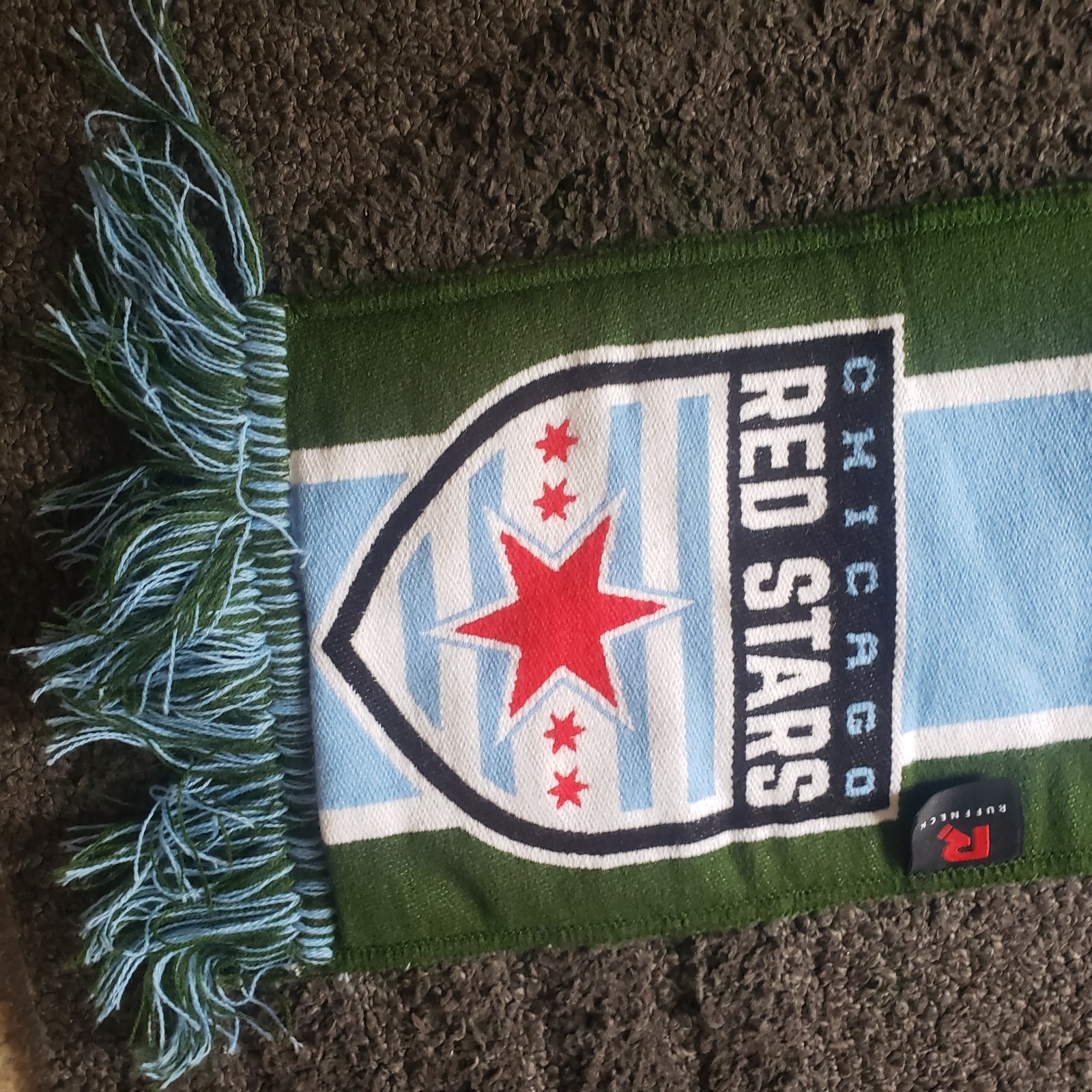 Chicago Red Stars Vs Bay Fc. Commemorative Scarf From 6/08/24 Wrigley Field NWSL