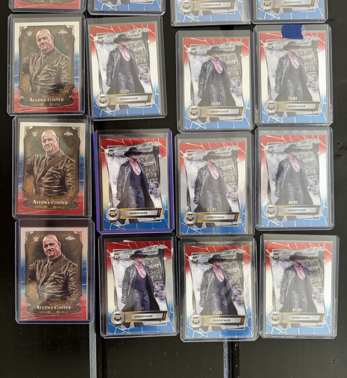 WWE Undertaker 2025 Topps Chrome 108 Card Serial Lot FT #/85/99/150/175/199￼