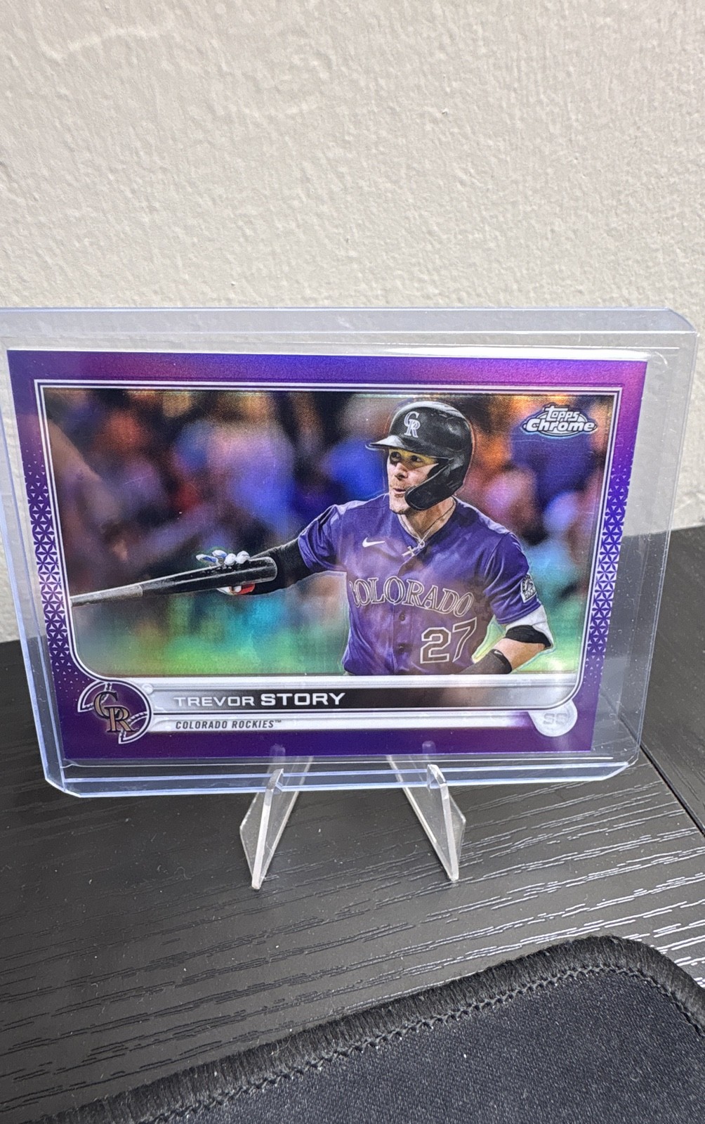 2022 Topps Chrome – Trevor Story #27 Purple Refractor /250