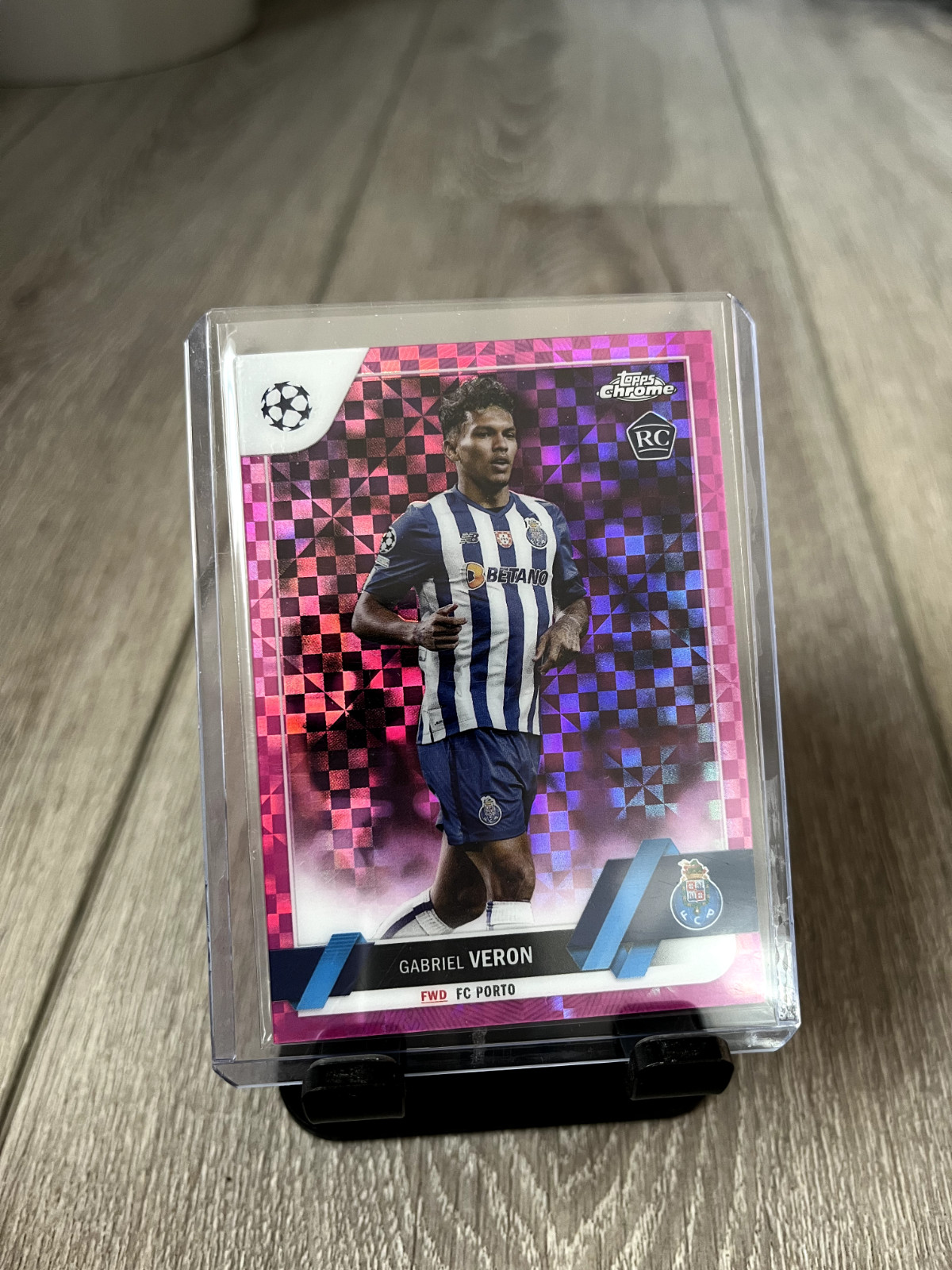 2022-23 Topps Chrome UEFA GABRIEL VERON RC Pink X-FRACTOR #76 208/250
