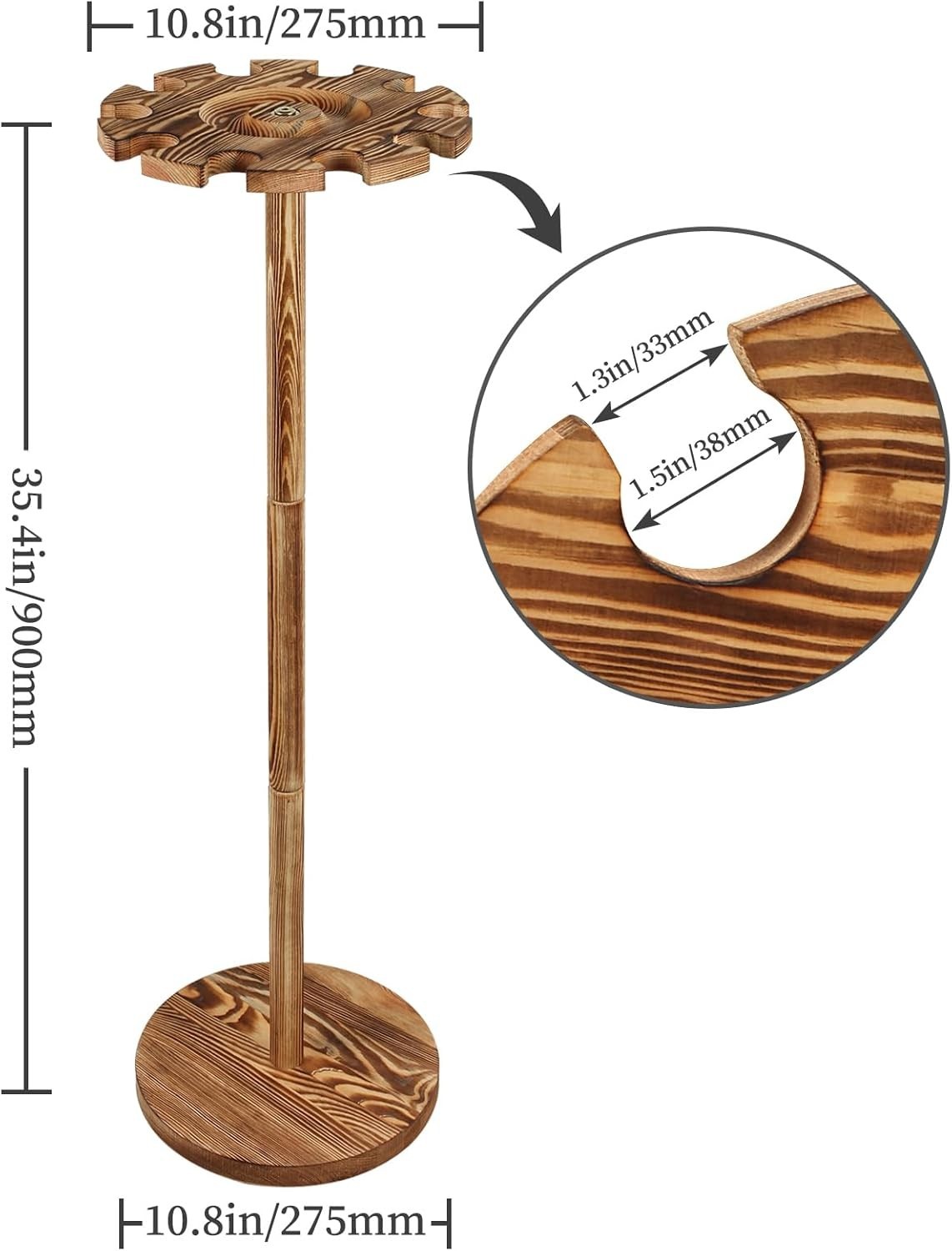 Baseball Bat Holder and Ball Display Shelf Rack