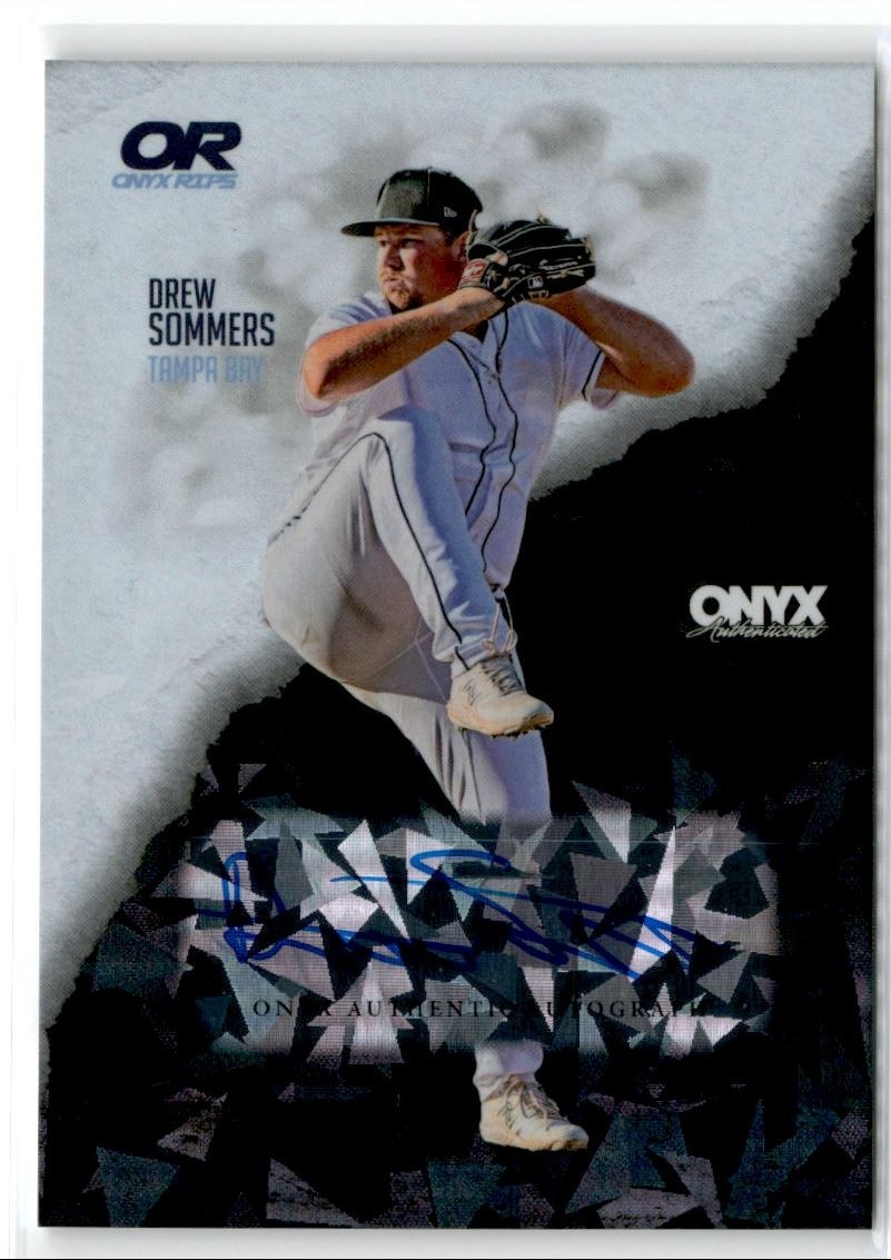 2024 ONYX RIPS DREW SOMMERS. AUTO /465 TAMPA BAY RAYS #RADRSO