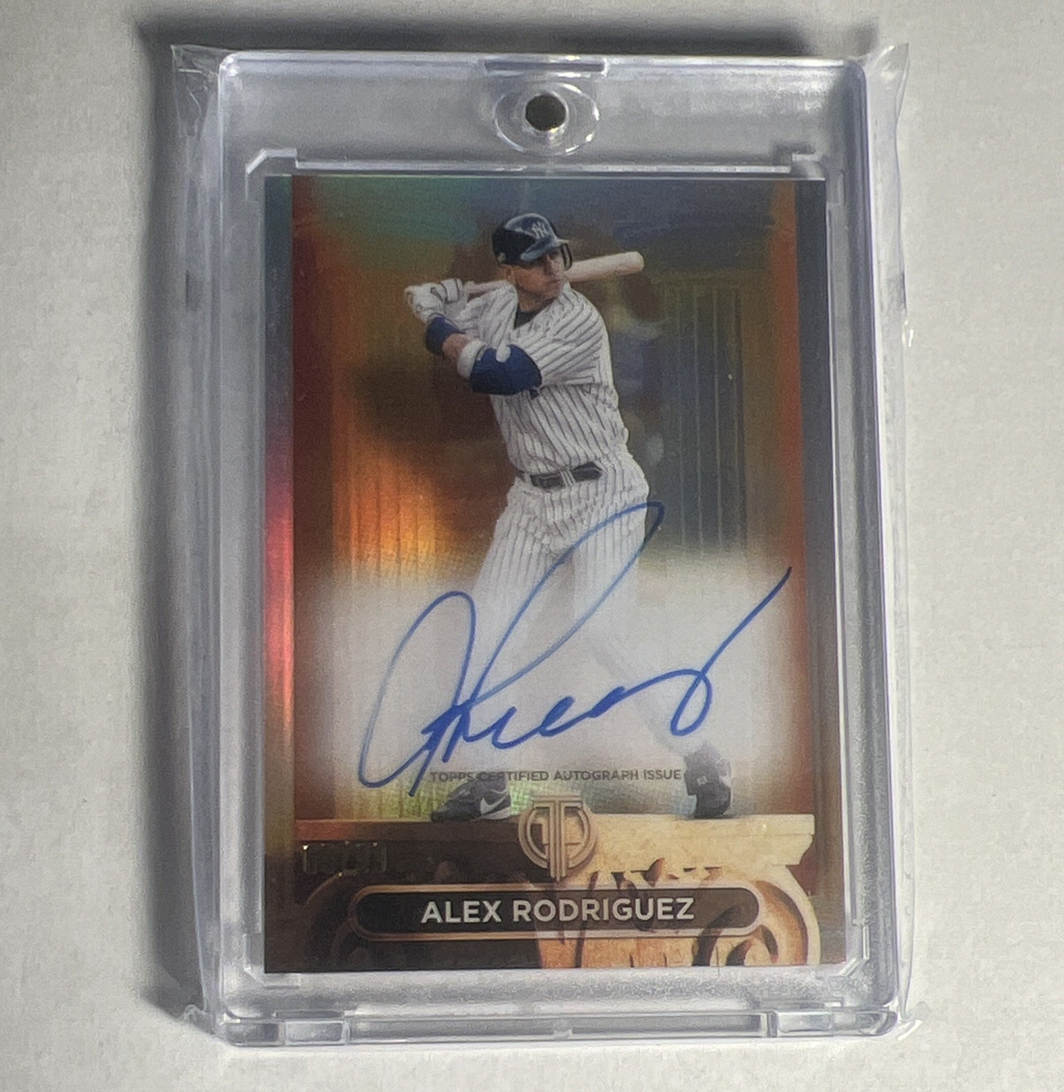 Topps 2024 Tribute Alex Rodriguez Pillars Game Auto PTGA-AR /99 Yankees
