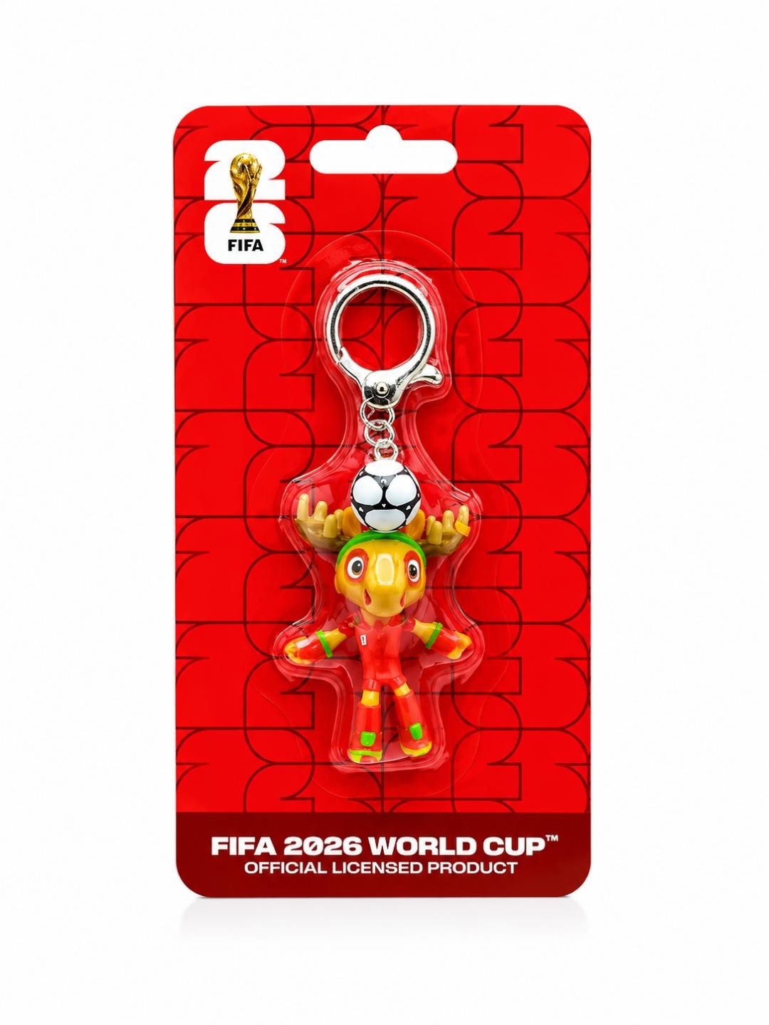 FIFA World Cup 2026 Mascot Keychain CANADA Maple, MEXICO Zayu, USA Clutch