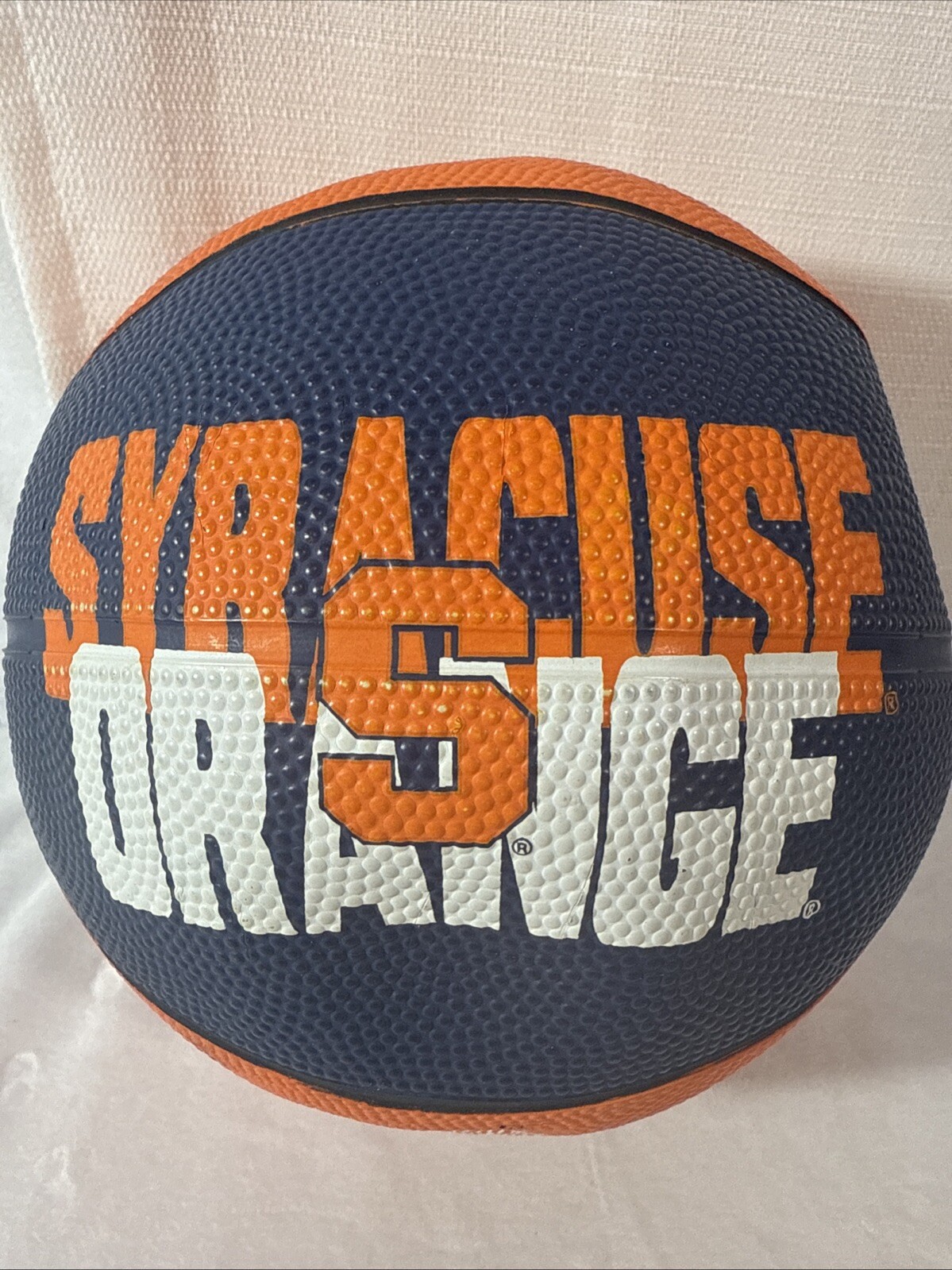 Syracuse Orange Small 7 inch Baden Orange and Blue Basketball Deflated