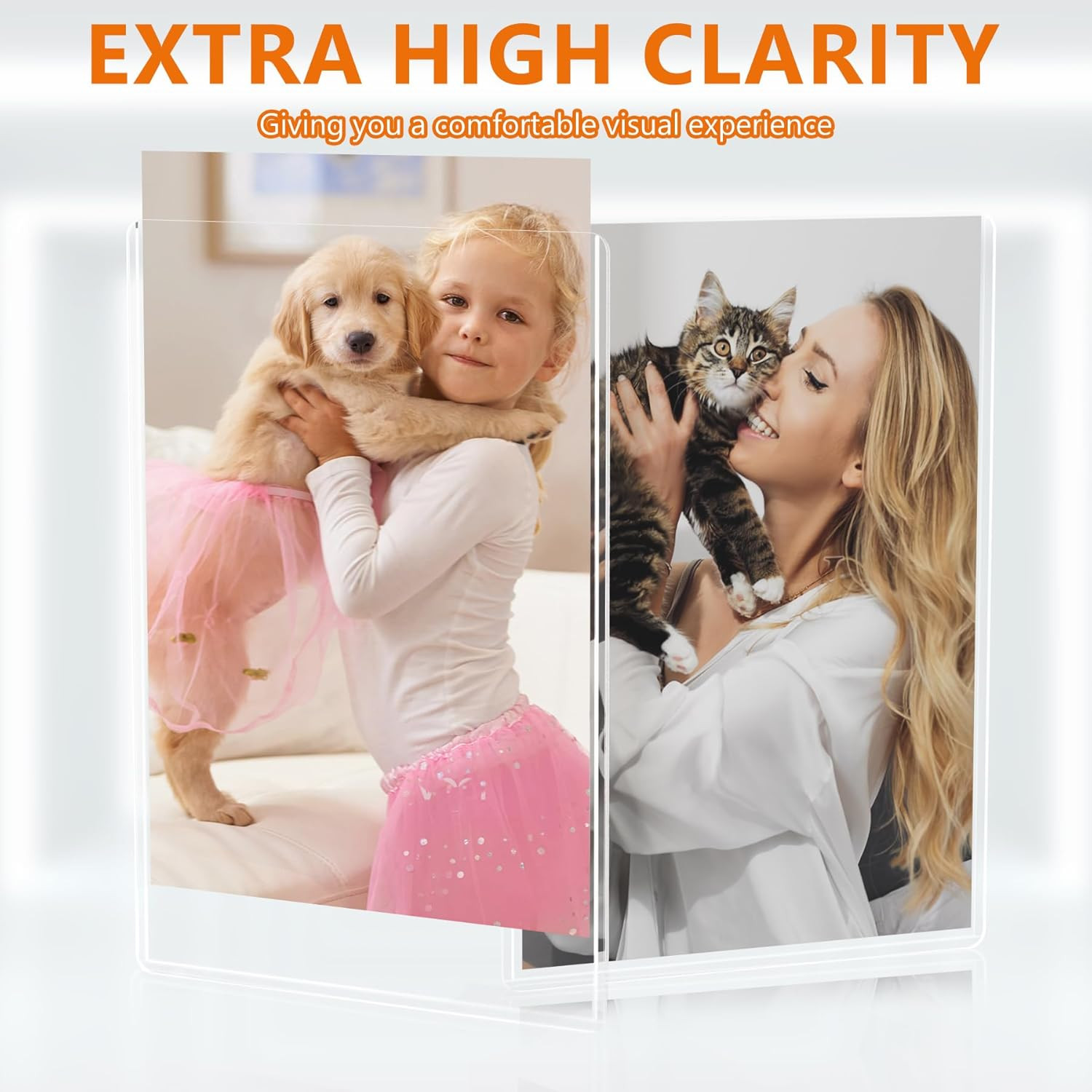 12PCS 6″ x 9″ Rigid Print Protectors Clear Hard Plastic Large Card Sleeves for J