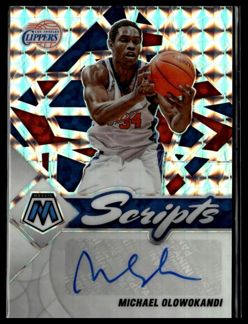 2021-22 Panini Mosaic #SC-MOL Michael Olowokandi Scripts