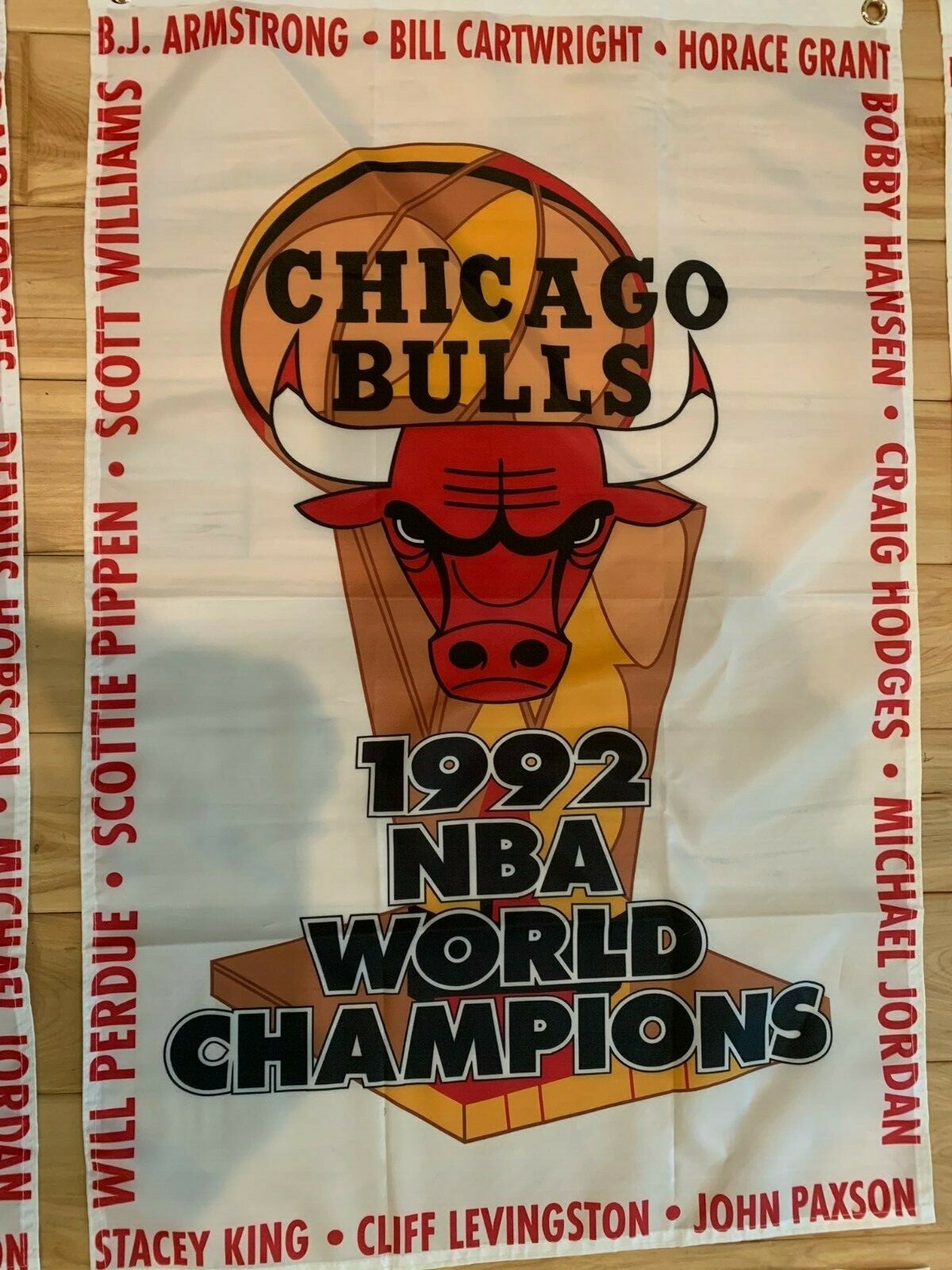 2’x3′ Full Set Of Chicago Bulls NBA Championship banners/flags “The Last Dance”