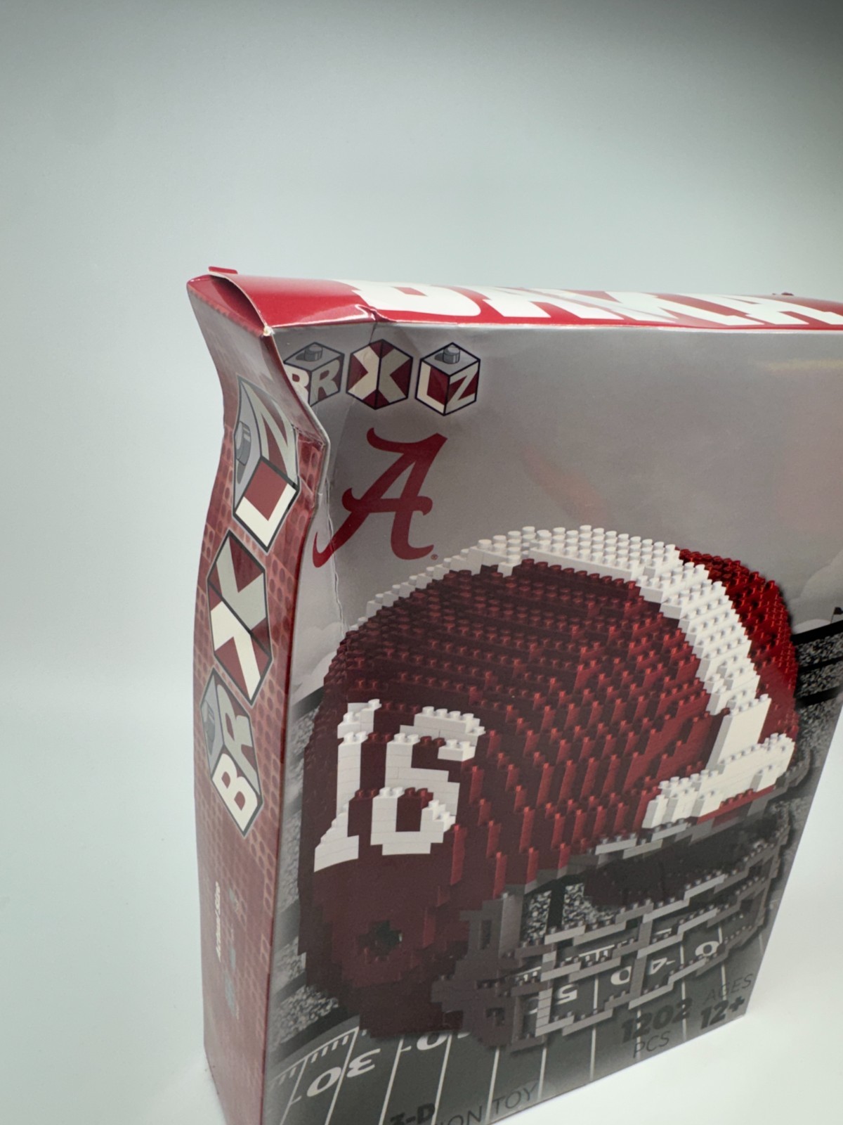 BAMA BRXLZ Alabama Crimson Tide Helmet NCAA 3D Puzzle 1202 Piece NEW Box Damage