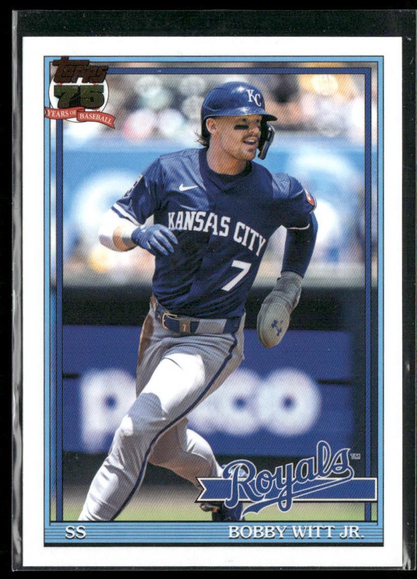 2026 Topps Bobby Witt Jr. 75 years of Baseball T91-3