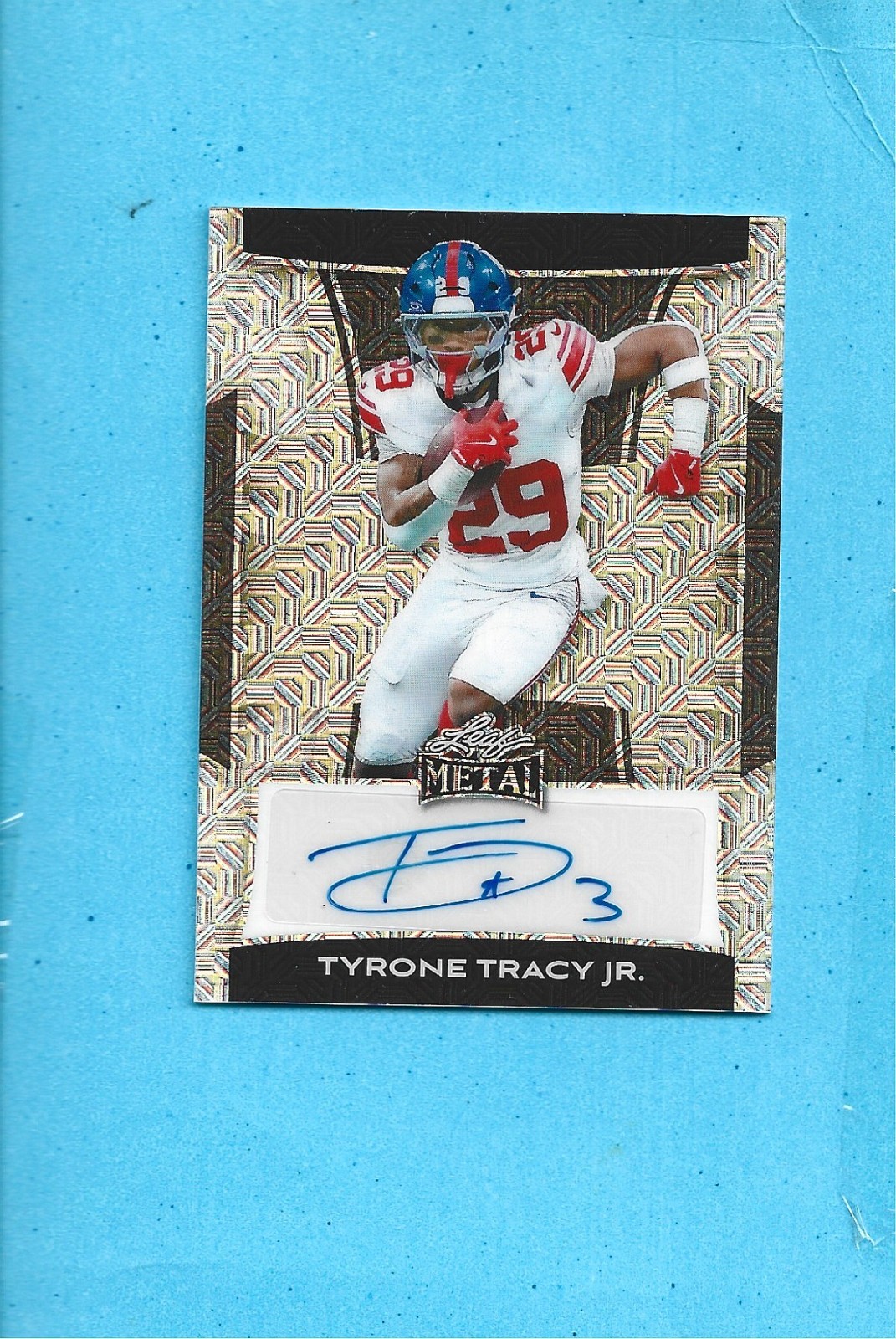 2025 Leaf Metal Tyrone Tracy Jr Auto 3/5 BA-TT3 New York Giants