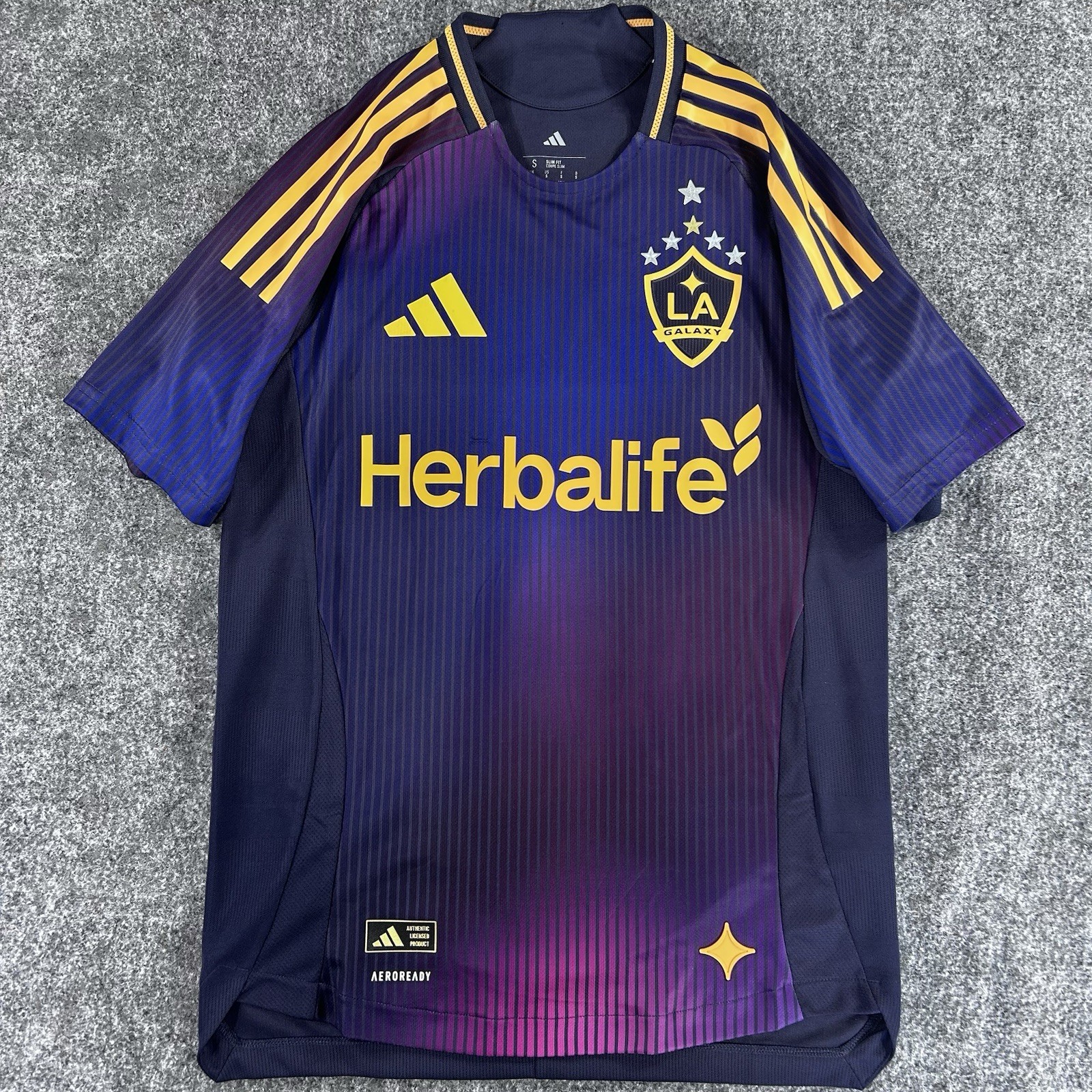 Los Angeles Galaxy Adidas Away 25/26 Purple Jersey Authentic Size Small NWT