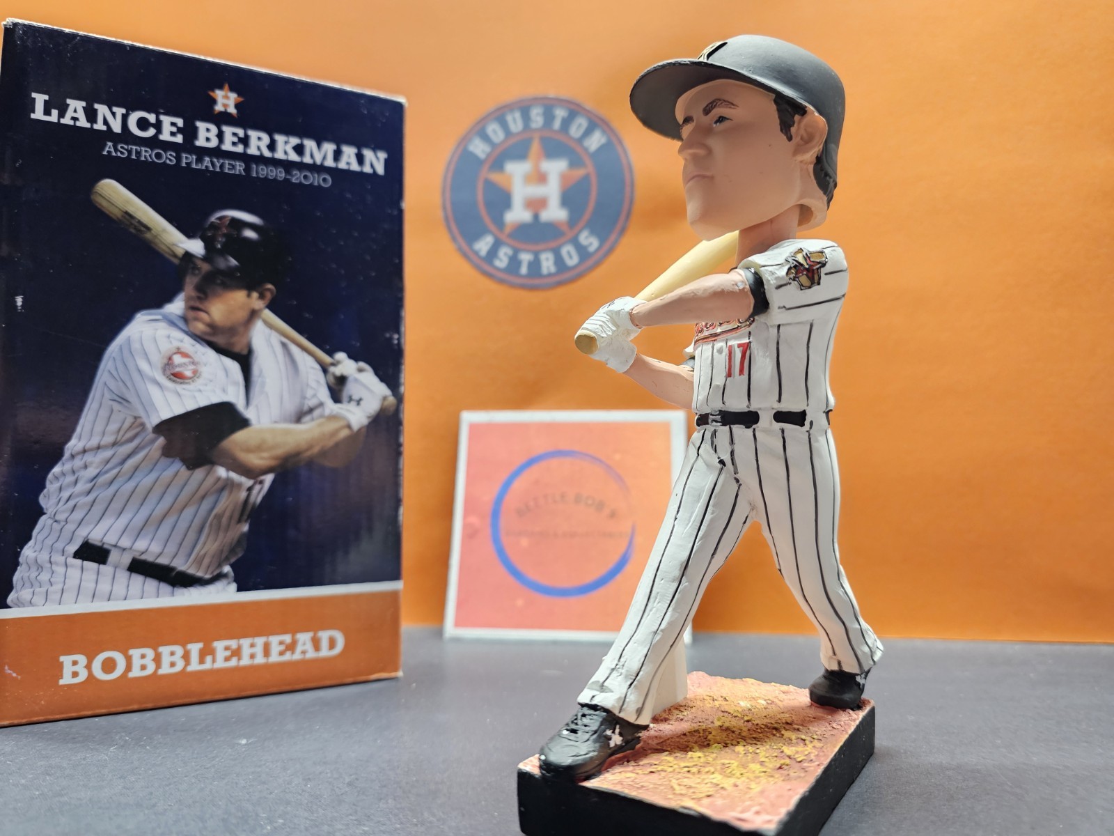 Lance Berkman Houston Astros MLB 2014 SGA Bobblehead NIB Retirement Ceremony