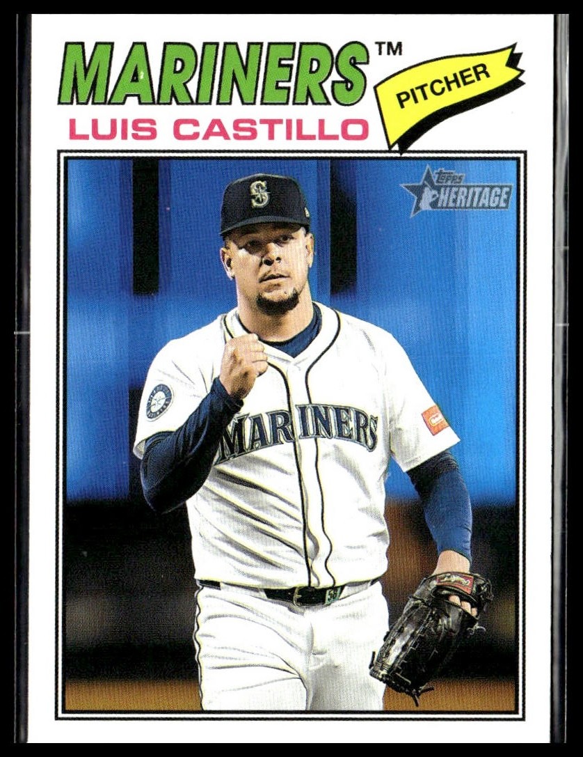 2026 Topps Heritage 24 Luis Castillo Seattle Mariners Short Print SP