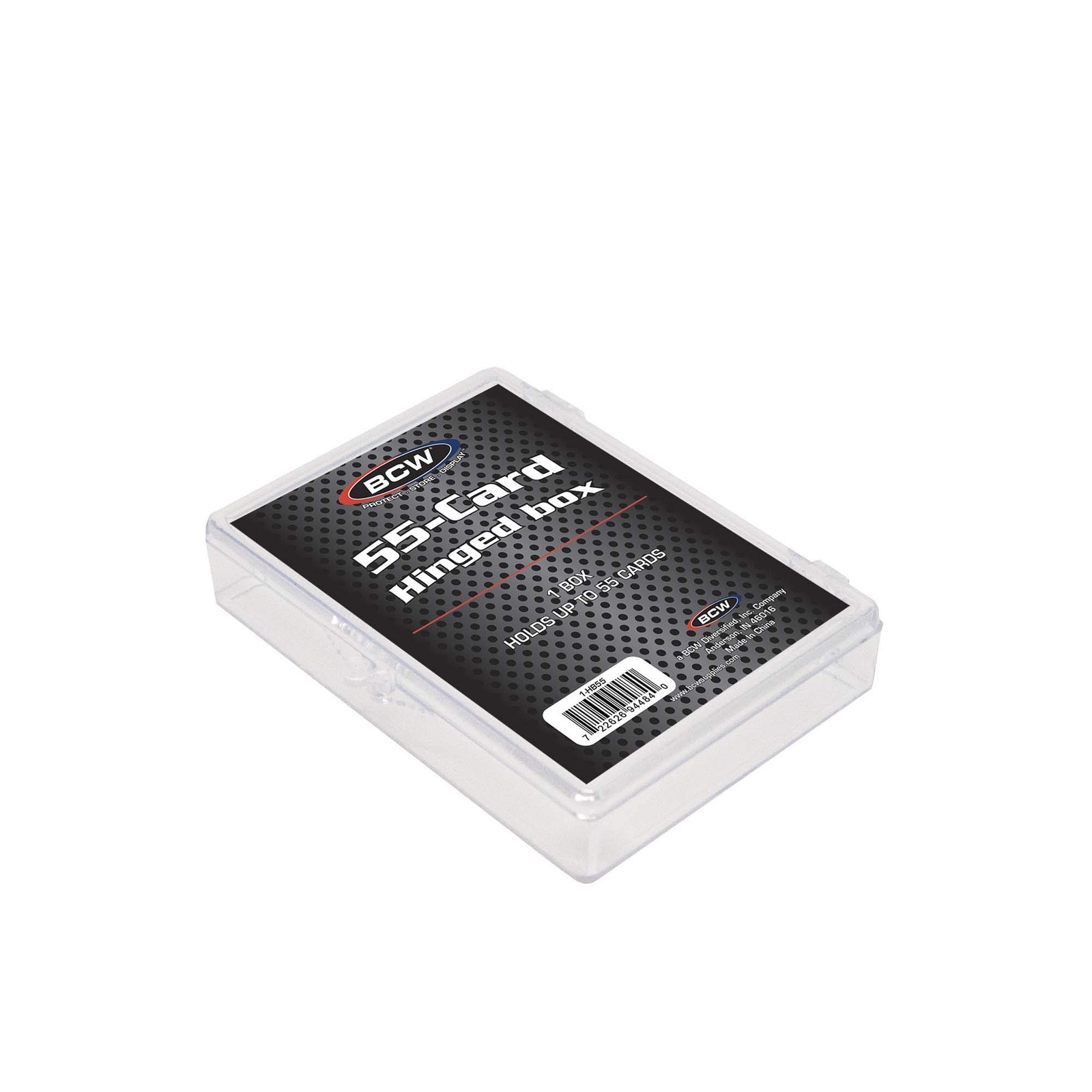 Hinged Trading Card Box – 55 Count – Pack of 1 | Plastic Trading Card Storage…