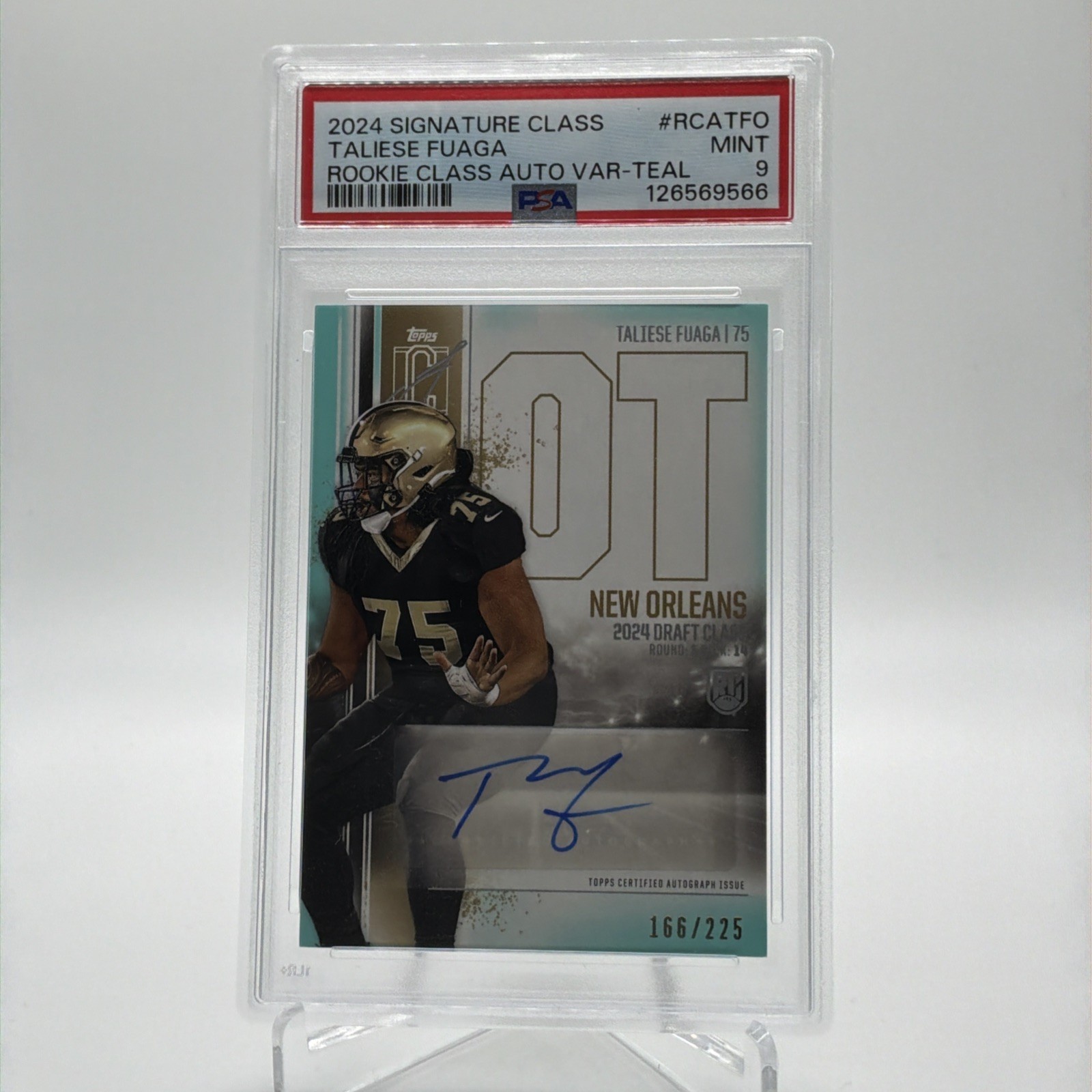 2024 Topps Signature Class Taliese Fuaga Rookie Class Autographs #RCA-TFO /225