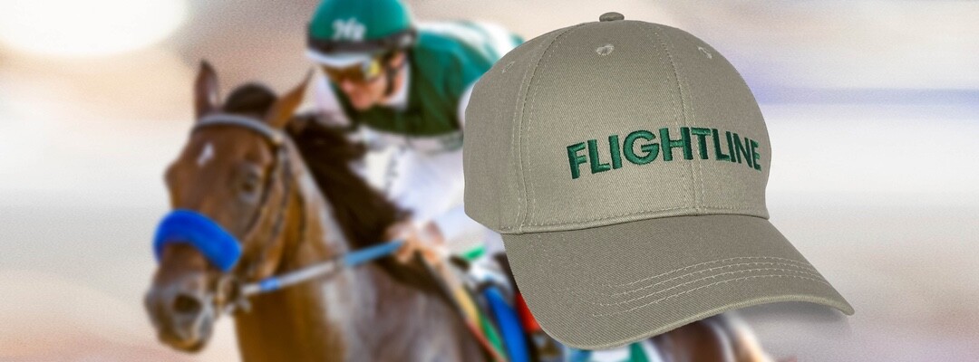 FlightLine Horse Racing Hat Cap BREEDERS’CUP CHAMPION FLAVIEN PRAT DEL MAR