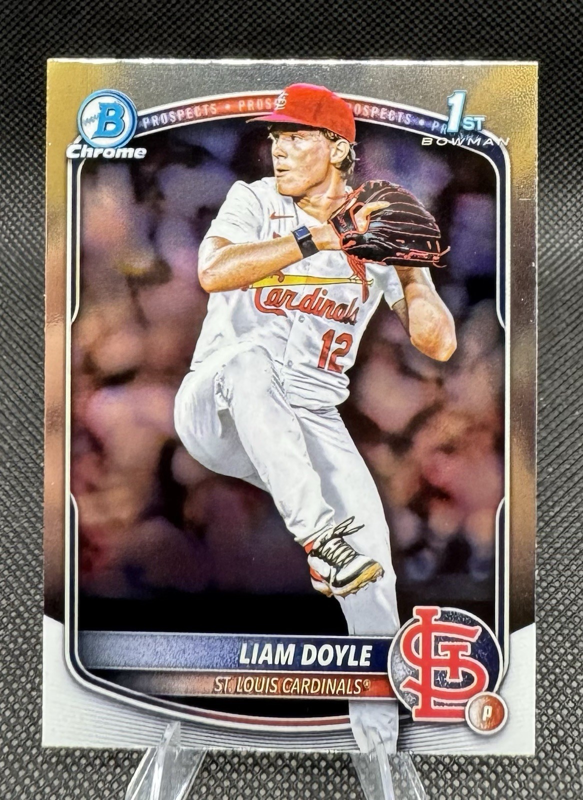 LIAM DOYLE (AU,/250) 2025 Bowman Draft Chrome 1st Bowman Purple Refr. Auto +Base