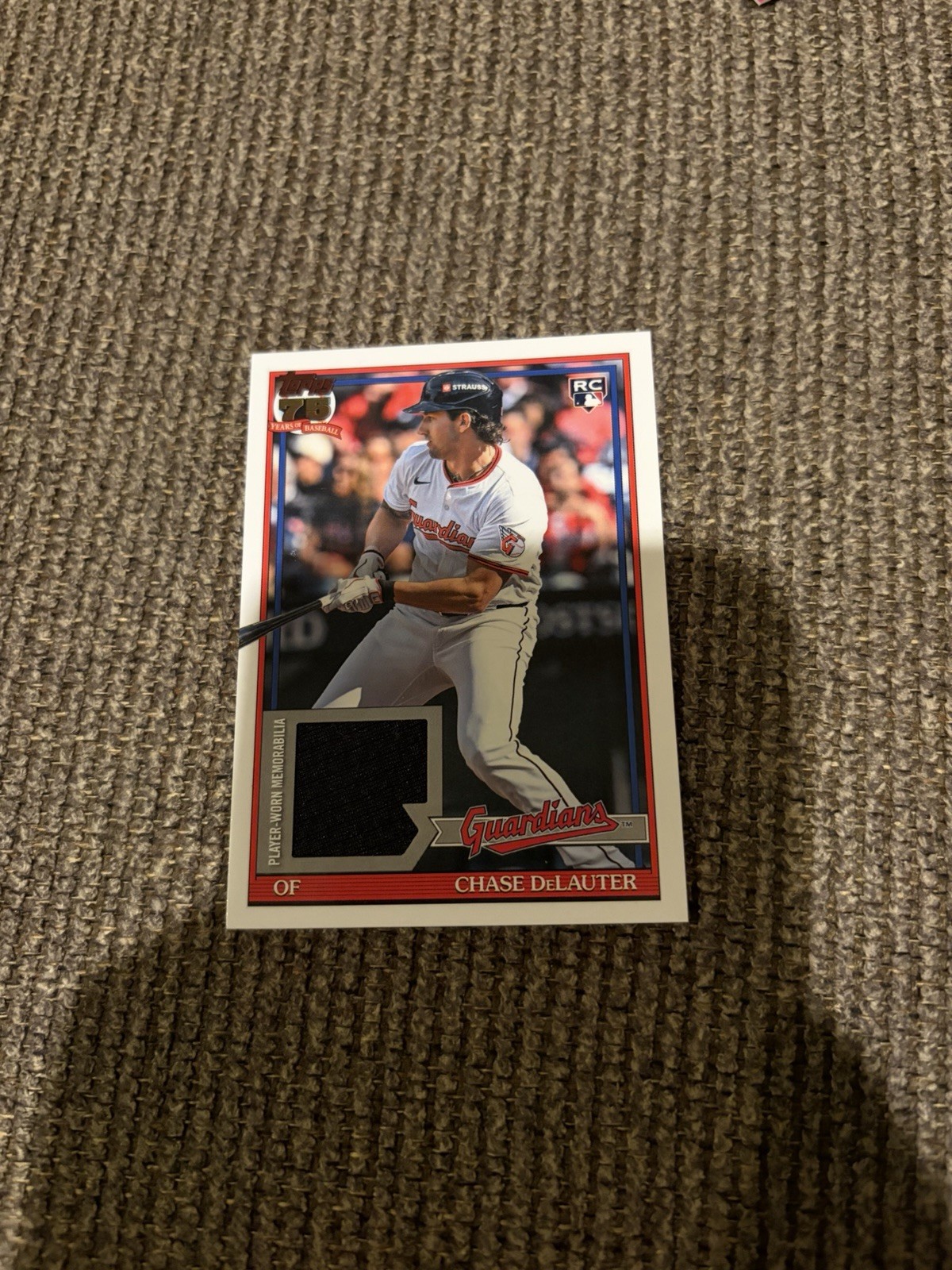 2026 Topps Series 2 Chase DeLauter 1991 Relic Patch (RC) #91R2-CD Guardians