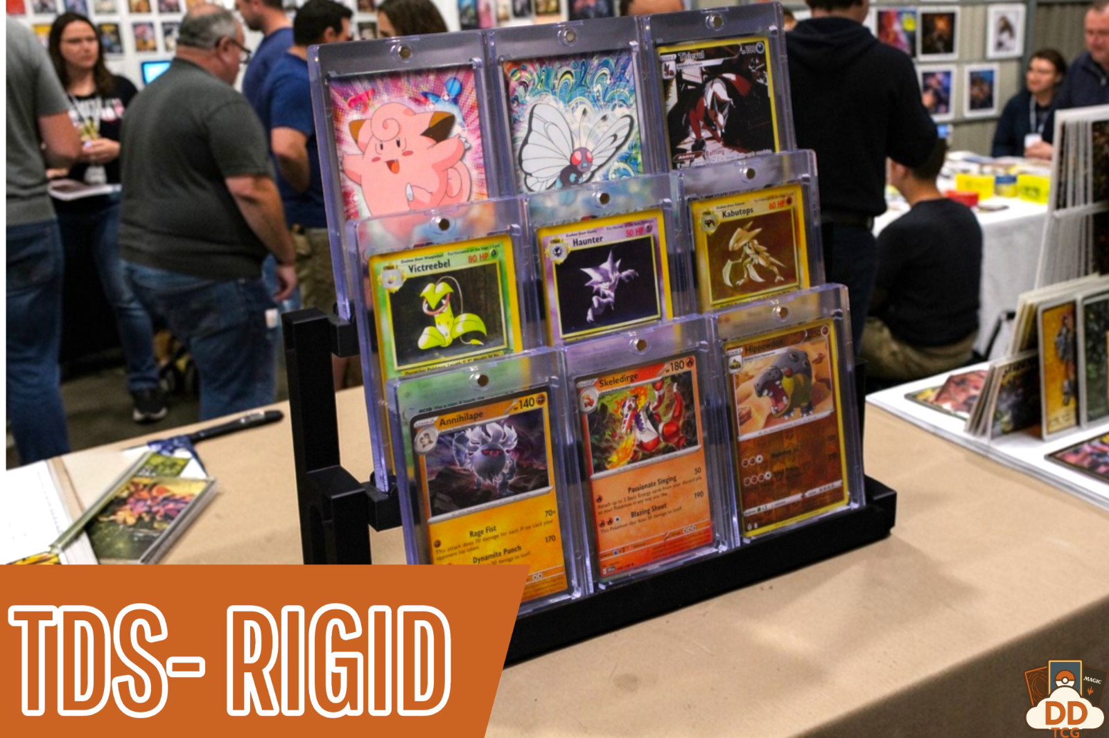Tiered Card Holder Display – Vertical Modular Stand for Trading Cards
