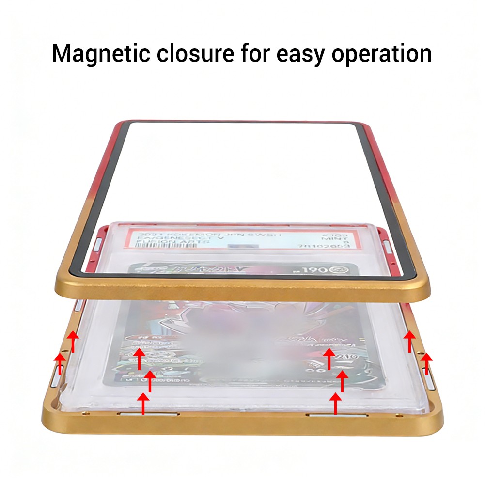 For PSA 35PT Slab Graded Trading Cards Protector Holder Magnetic Case Display