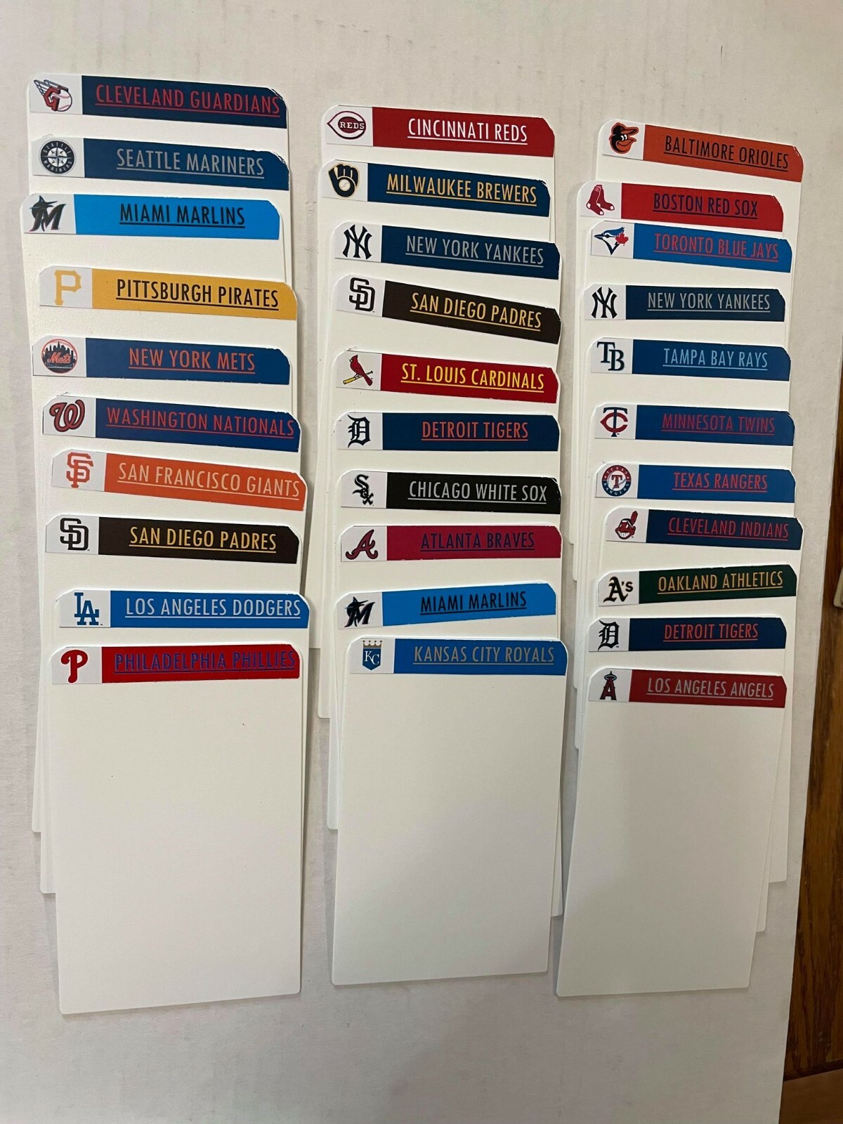 Customized Sports Card BCW Tall Dividers w/Labels NFL MLB NBA NHL & Players!