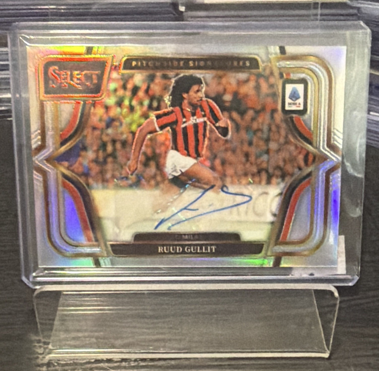 Panini Select Serie A Pitchside Signatures Ruud Gullit Auto AC Milan SS-RGU