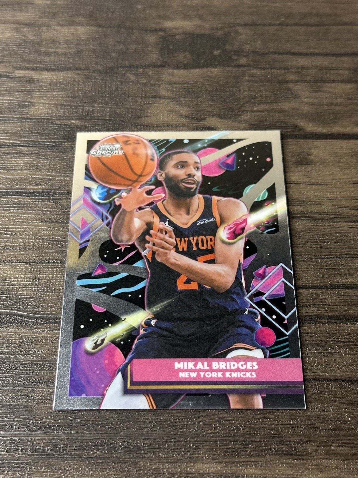 2025-26 Topps Cosmic Chrome – Mikal Bridges #80 New York Knicks