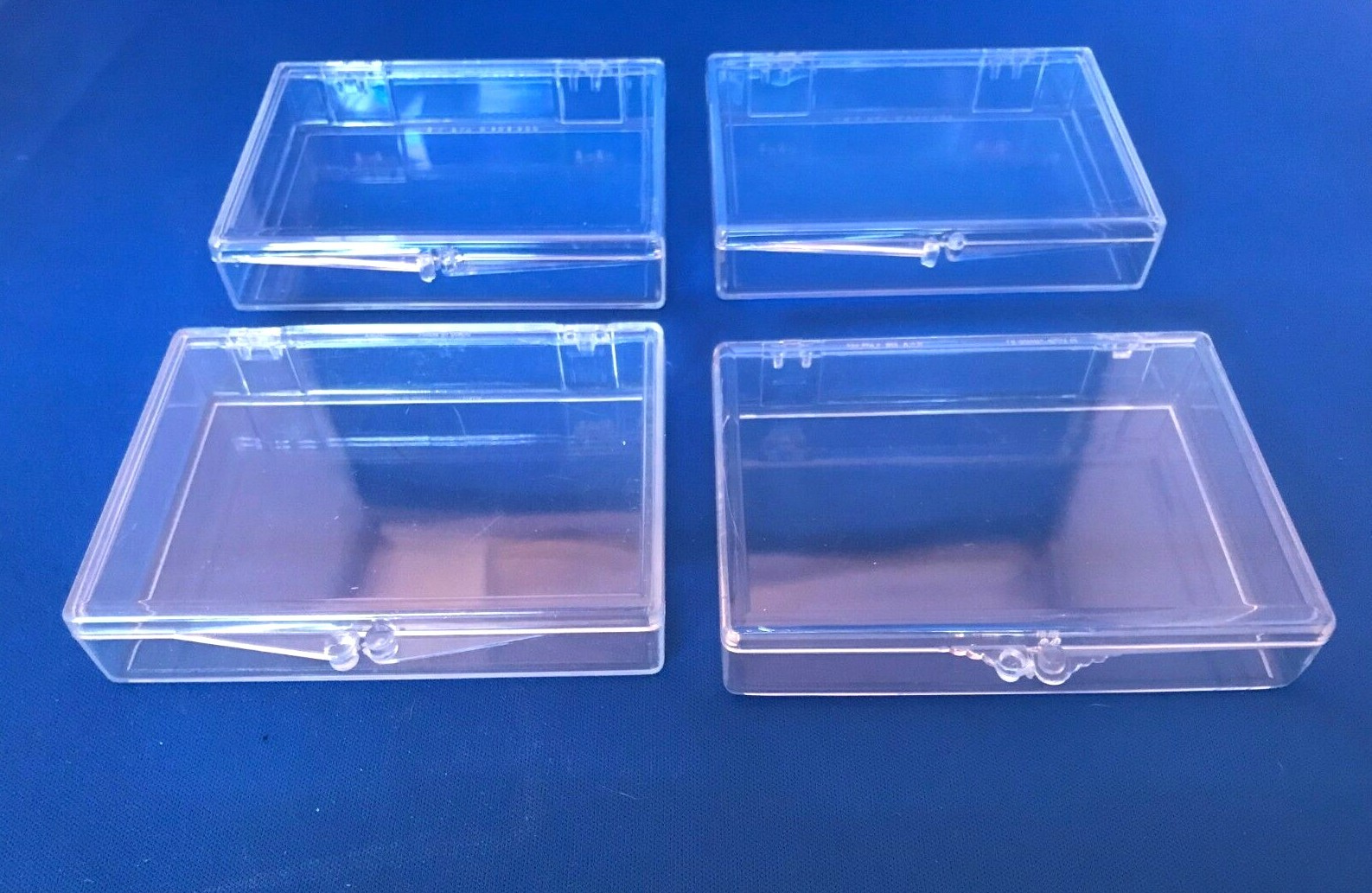 (4) BCW Hinged Trading Card Cases Holds Up To 35 Standard Cards New
