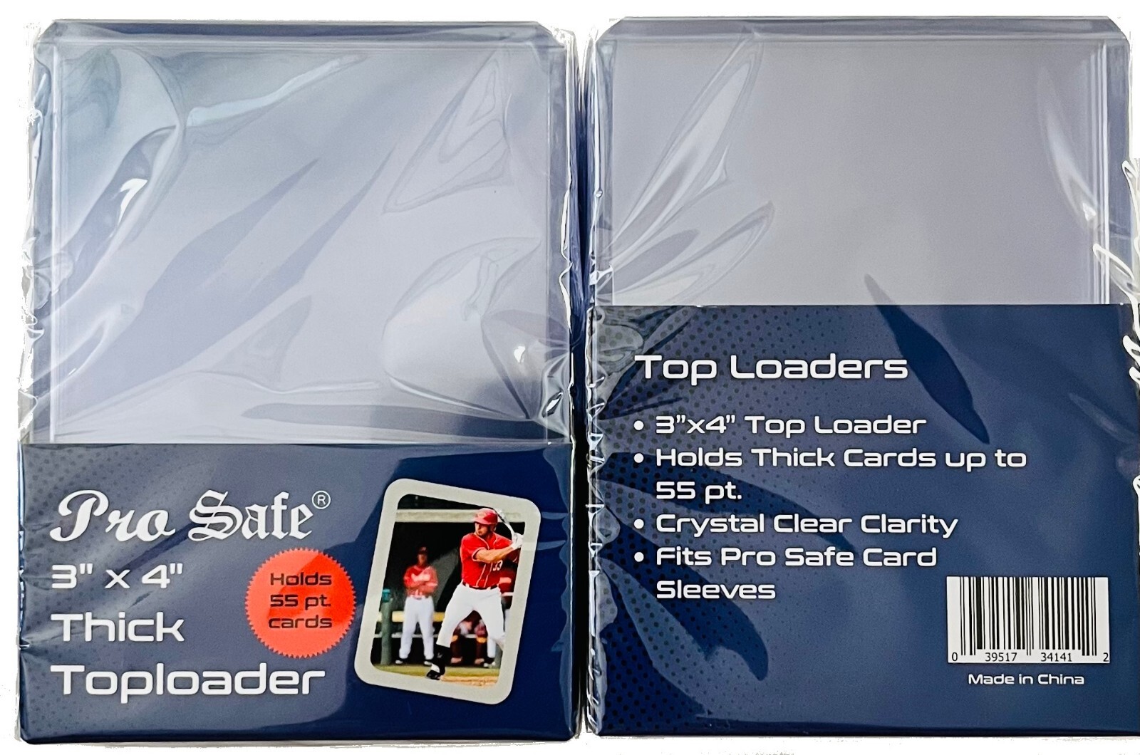 Card Holder, Trading Sports Top Loader Thick 55pt, Regular Size, 100/200/1000