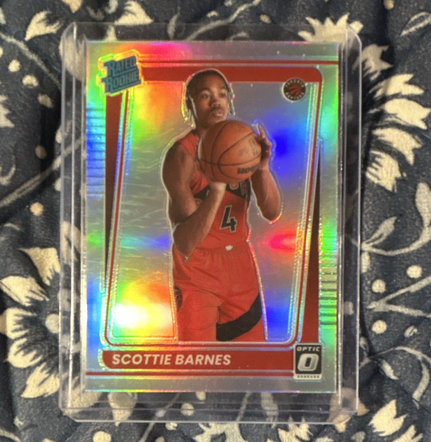 Panini 2021-22 Donruss Optic Scottie Barnes Raptors Silver Holo Prizm RC #186