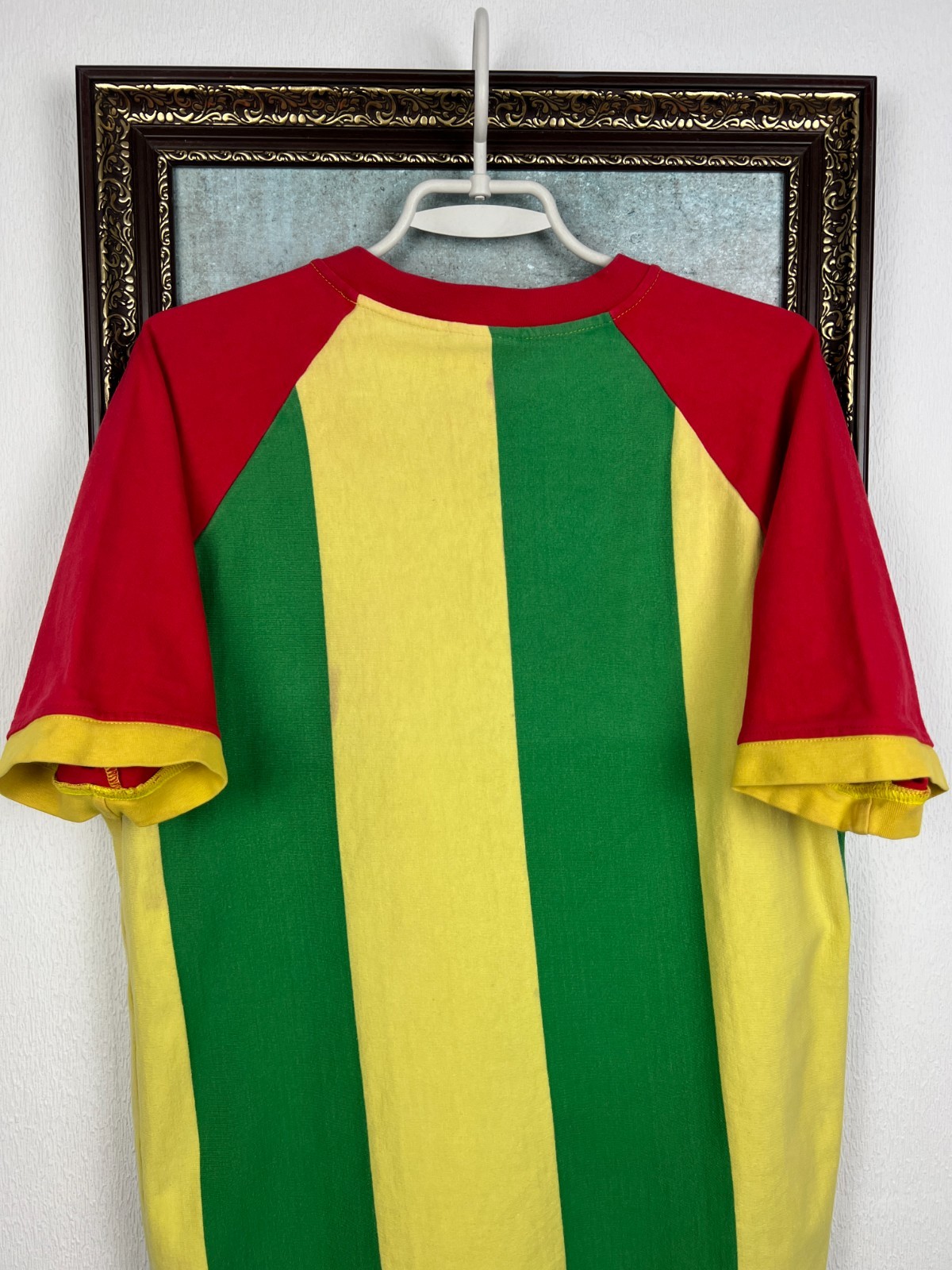 Vintage 80’s Toffs Football World Cup Retro Ghana Shirt Soccer Jersey Mens Sz M
