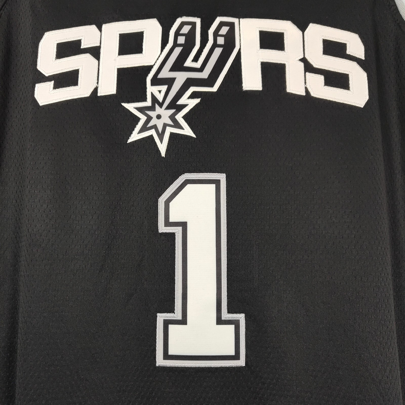 Victor Wembanyama #1 Embroidered Jersey, Black, Men’s Jersey, S-2XL