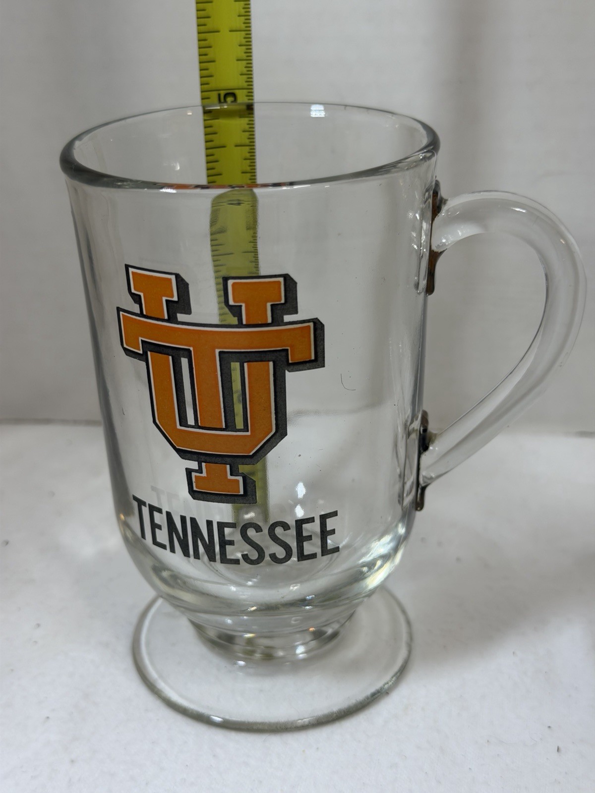 University of Tennessee Volunteers Glass Mug Cup 5 Inches Collegiate