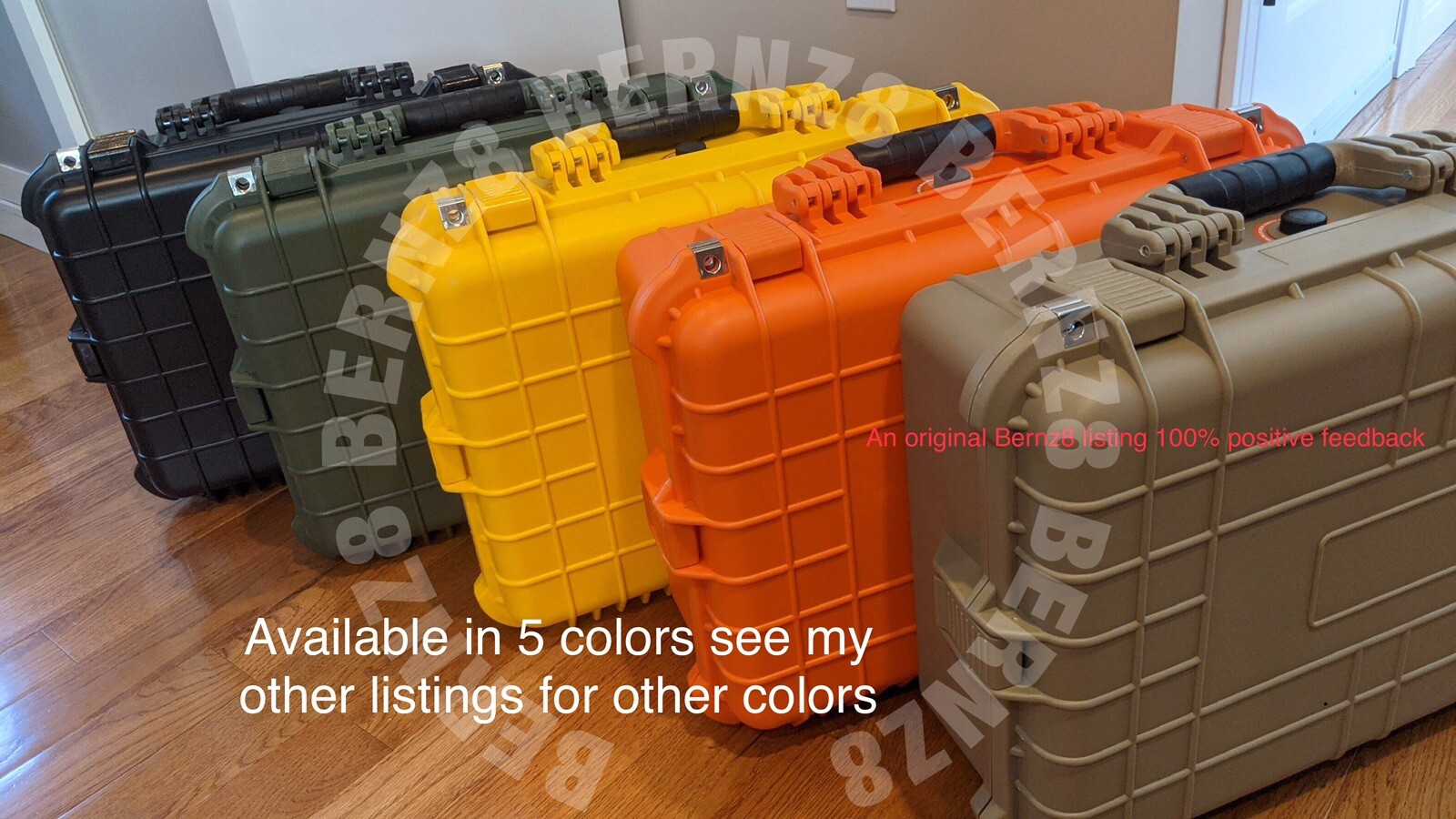 XL Orange IP65 Waterproof Storage Travel Case for Graded Card Slabs Extra Large