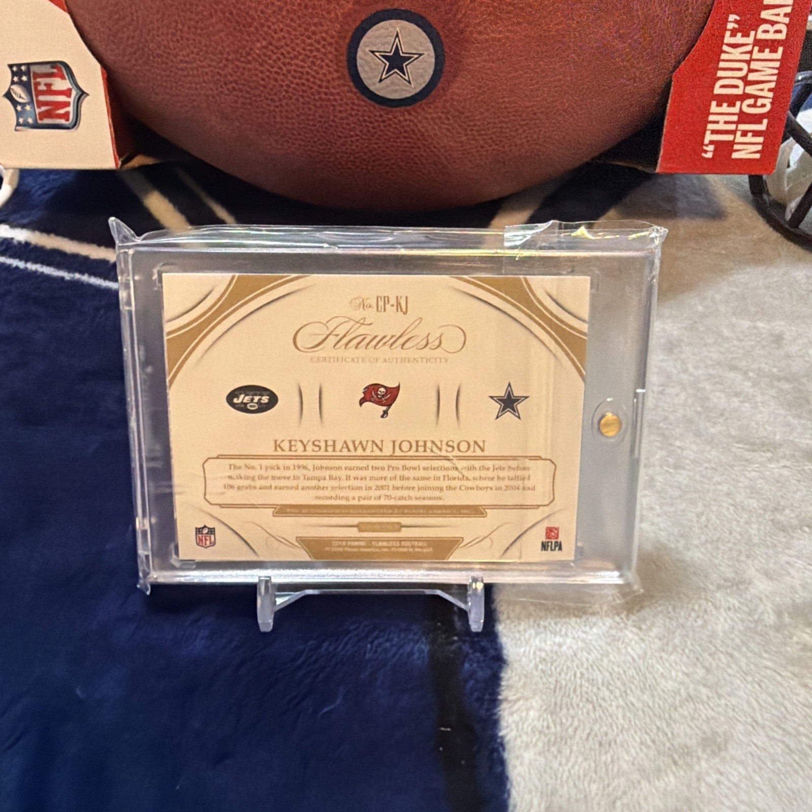 2018 Flawless Career Progressions Keyshawn Johnson Auto 1/2