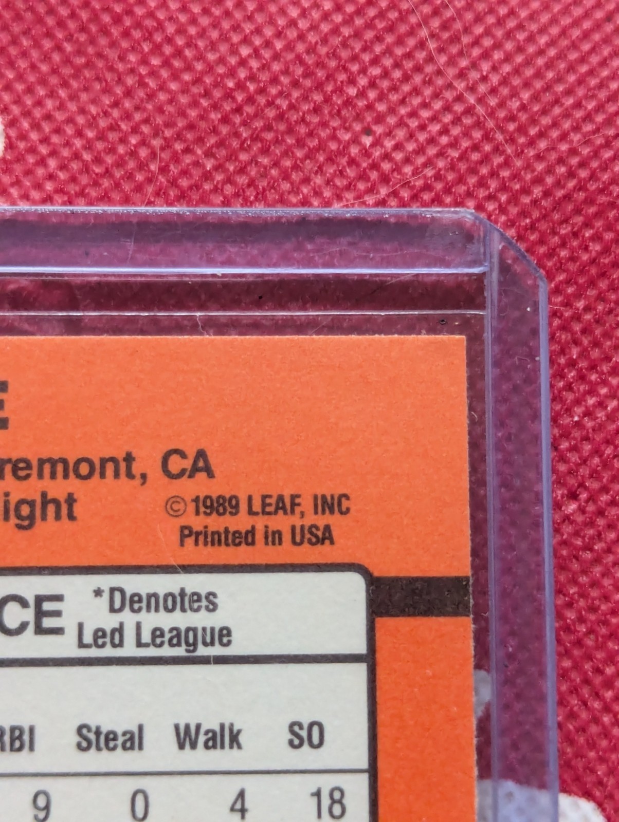**ERROR CARD** 1990 Donruss Baseball Mark McGwire No Dot #185 Rare